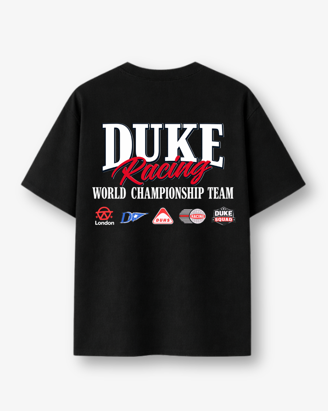 VULCA Duke Racing Siyah Oversize Tişört