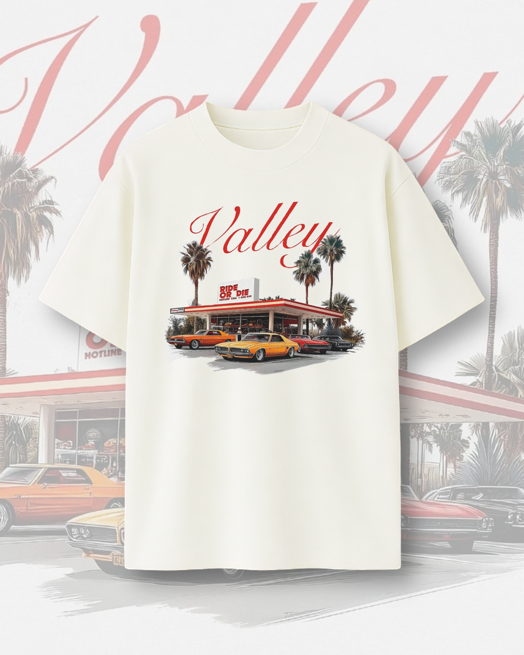 VULCA Valley "Ride or Die" Oversize Tişört