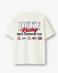 VULCA Duke Racing Beyaz Oversize Tişört