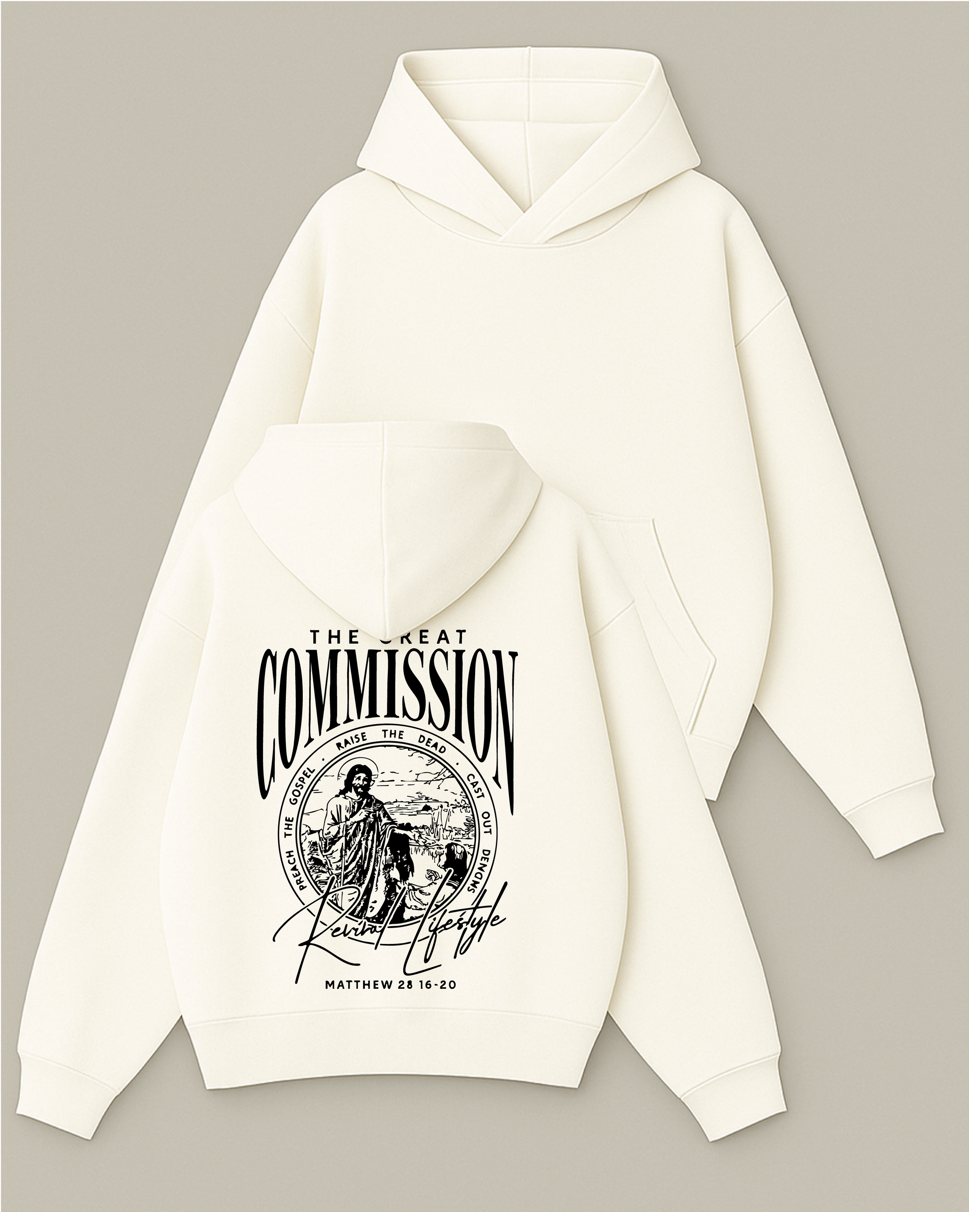 The Great Commission - Boxy Fit Kapüşonlu Sweatshirt