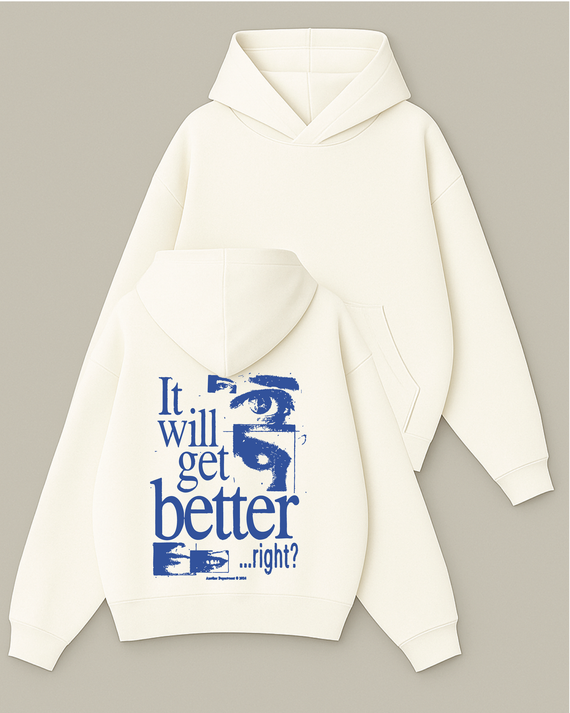 It Wıll Get Better - Boxy Fit Kapüşonlu Sweatshirt