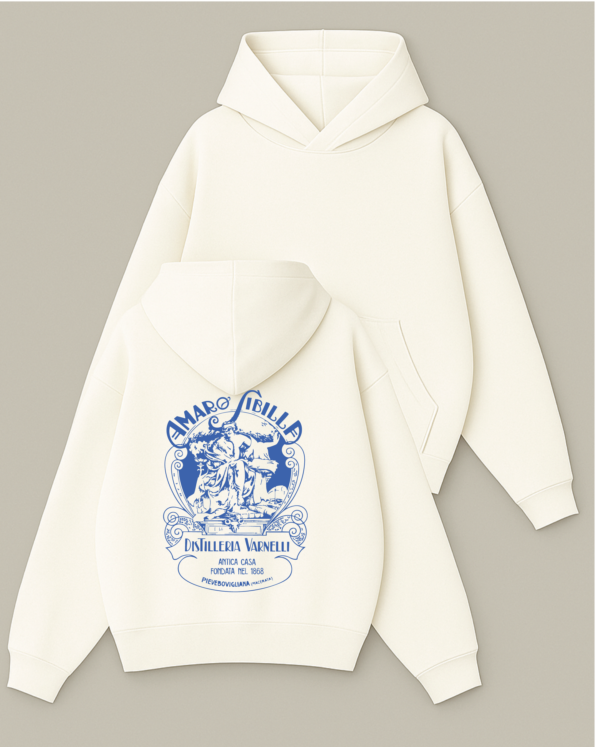 Amaro Sibilla - Boxy Fit, Kapüşonlu Sweatshirt