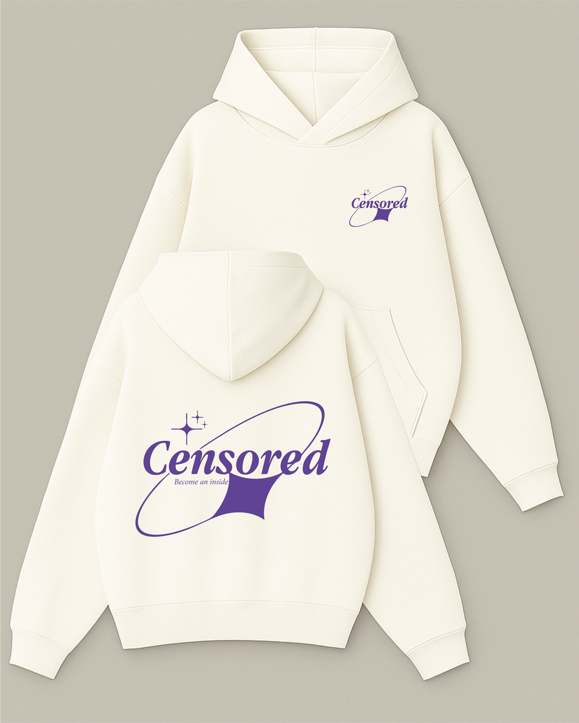 Censored - Boxy Fit Kapüşonlu Sweatshirt