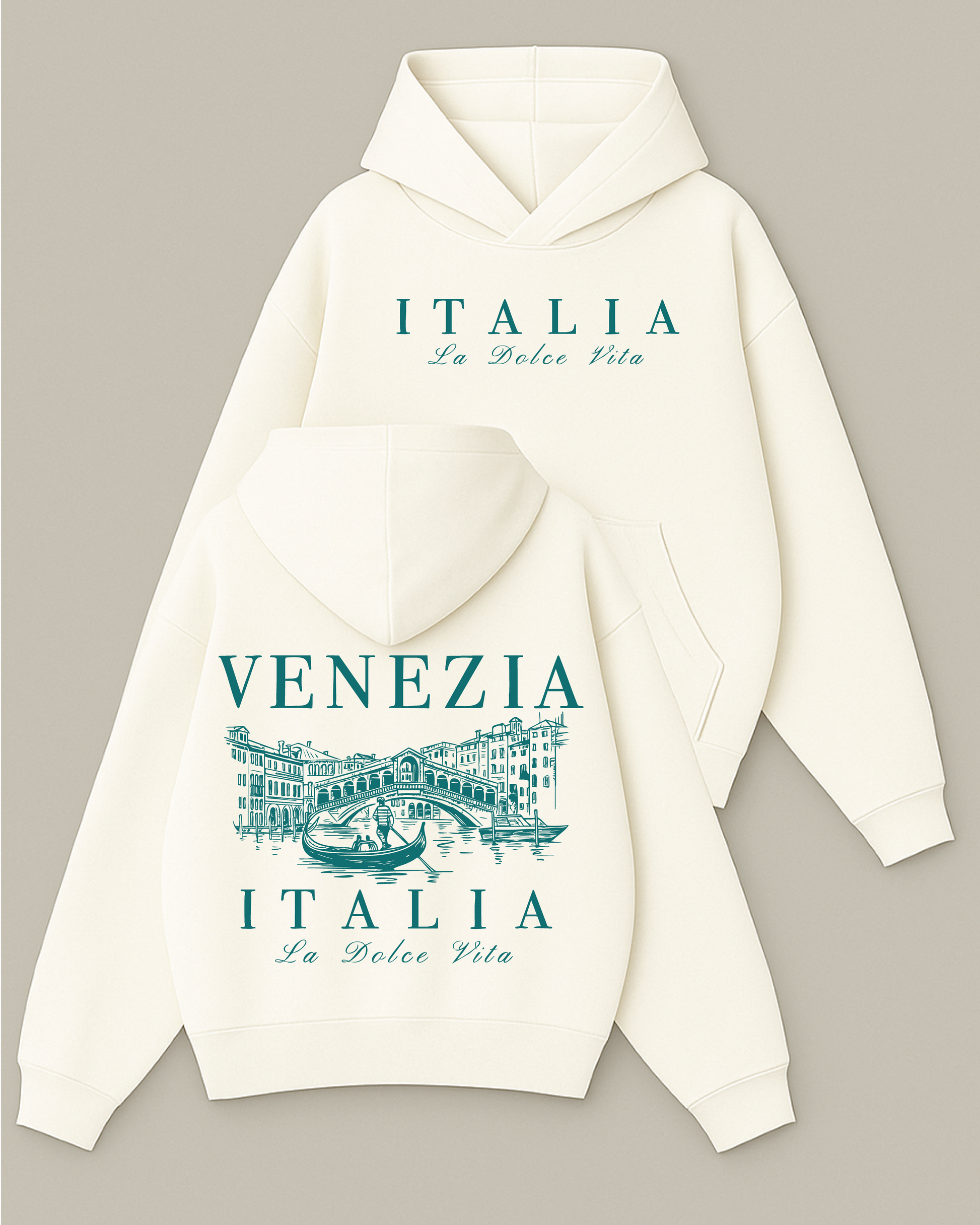 La Dolce Vita - Boxy Fit Kapüşonlu Sweatshirt