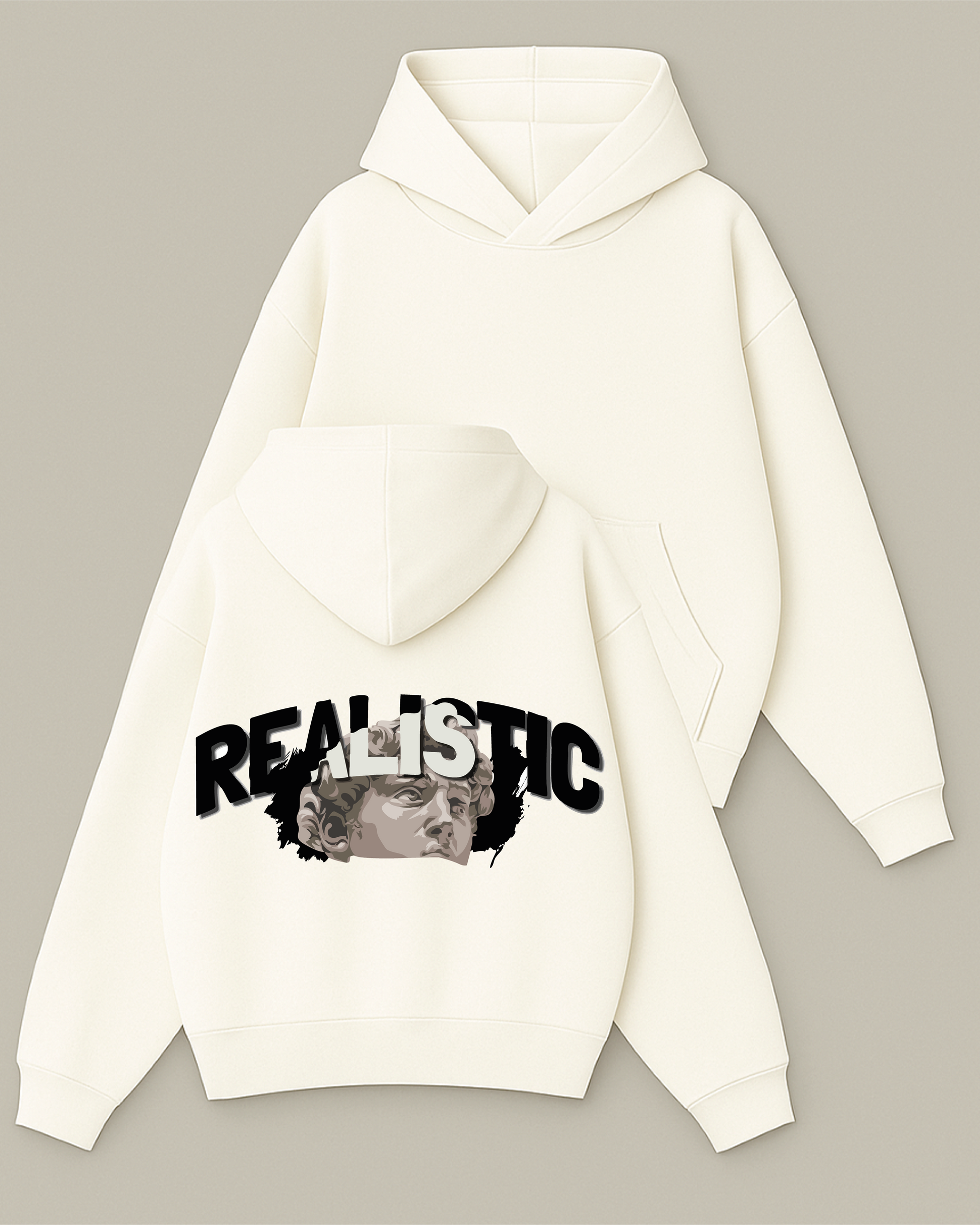 REALISTIC - Boxy Fit Kapüşonlu Sweatshirt