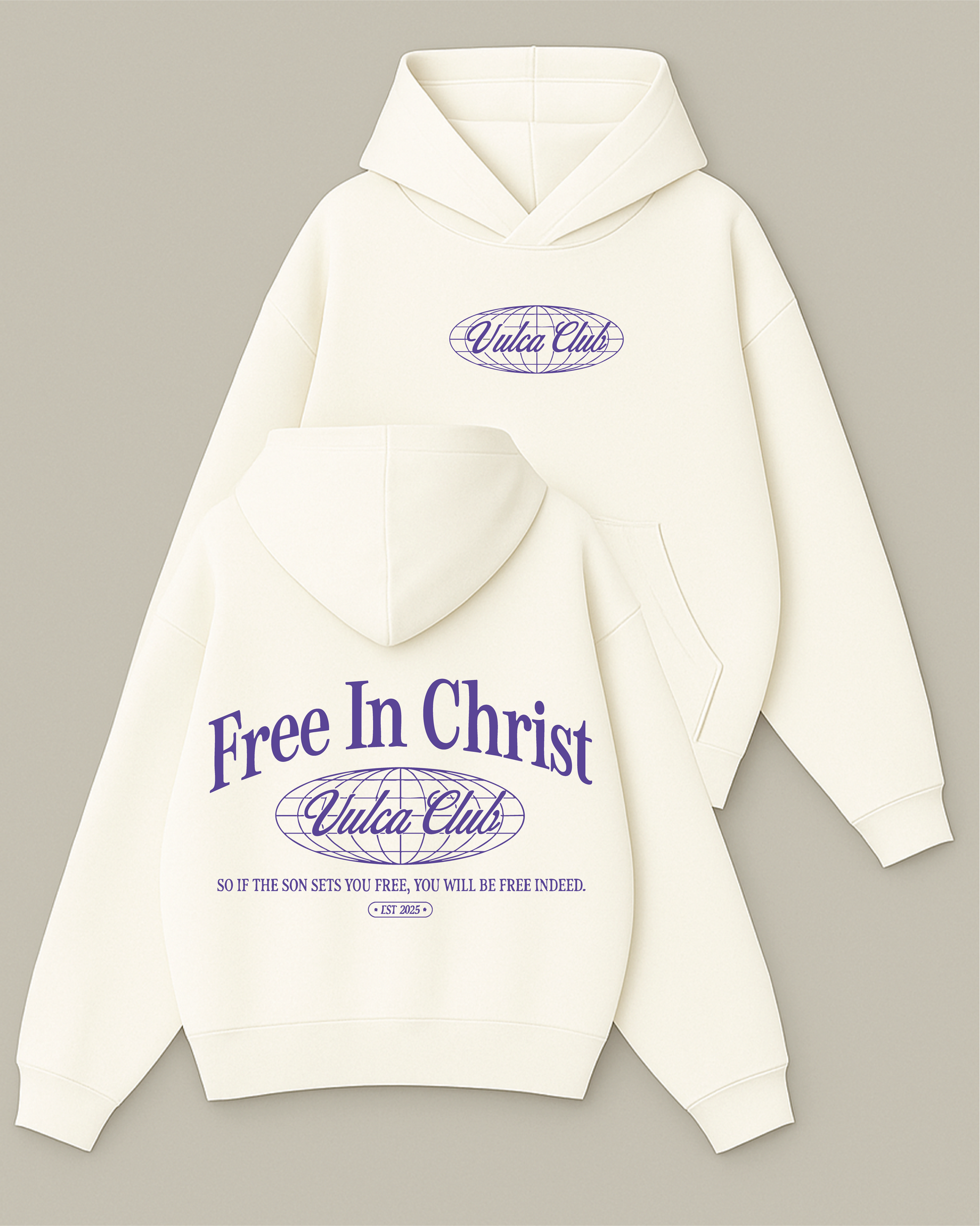 Vulca Club - Boxy Fit Kapüşonlu Sweatshirt