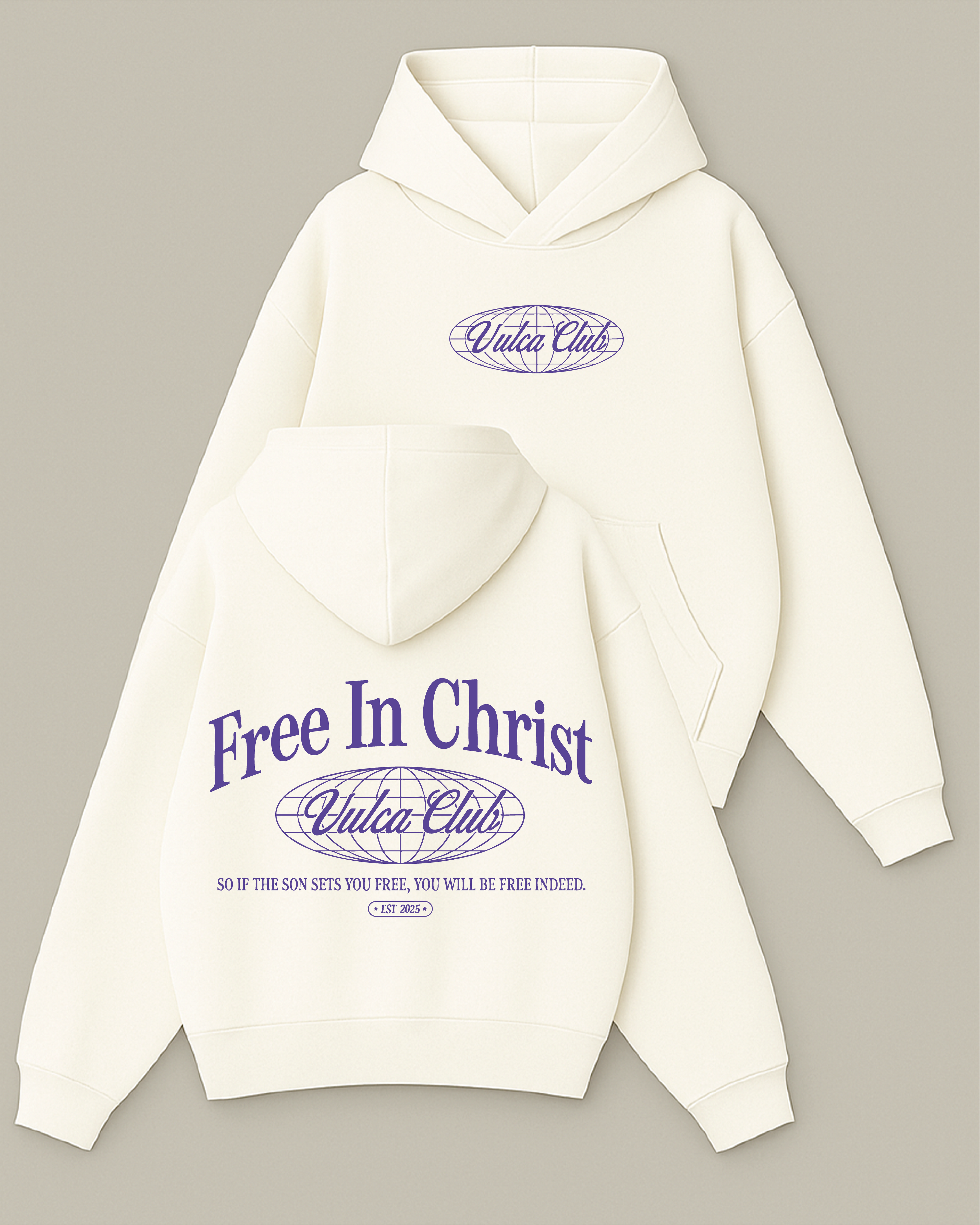 Vulca Club - Boxy Fit Kapüşonlu Sweatshirt
