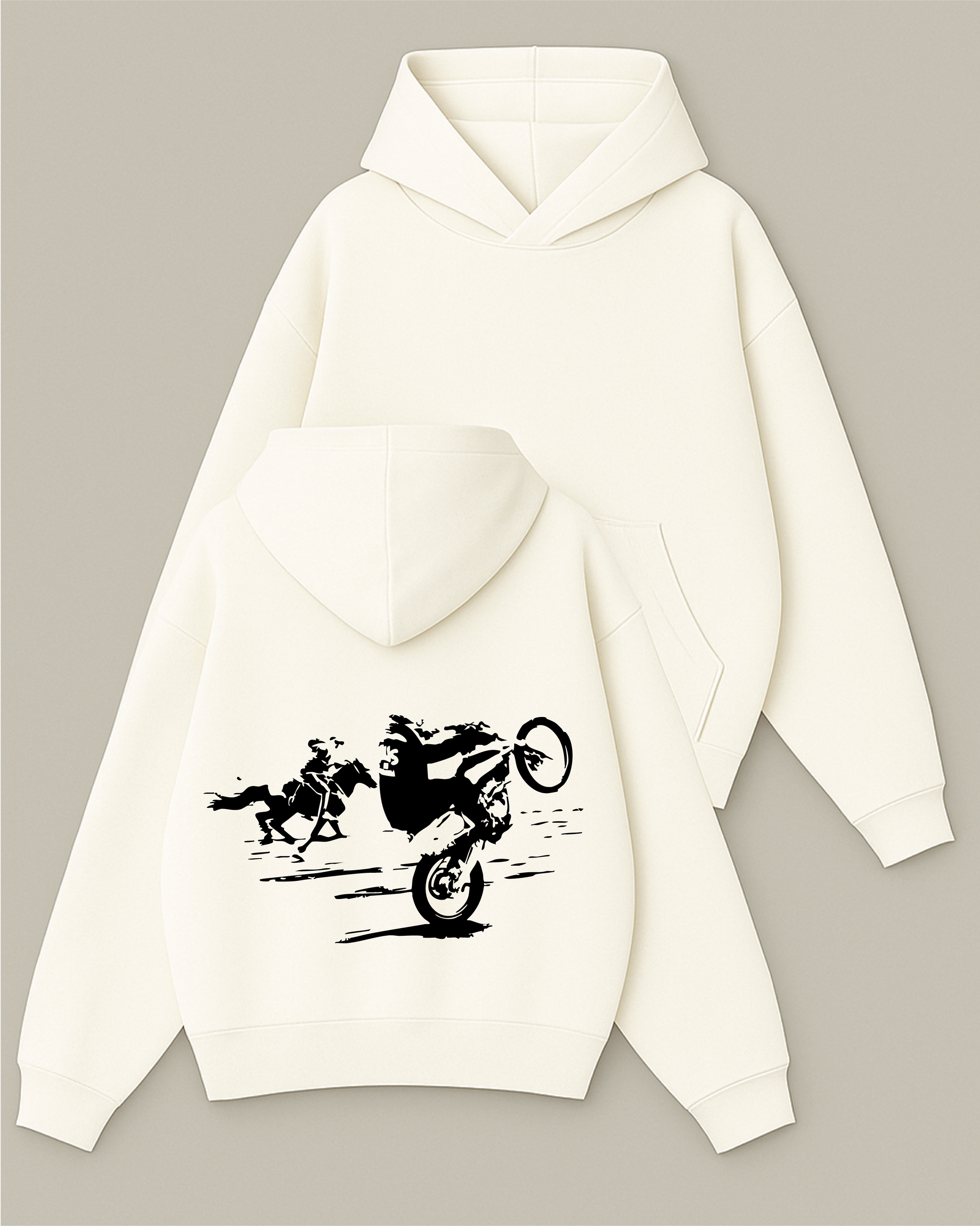 Run Wild - Boxy Fit Kapüşonlu Sweatshirt