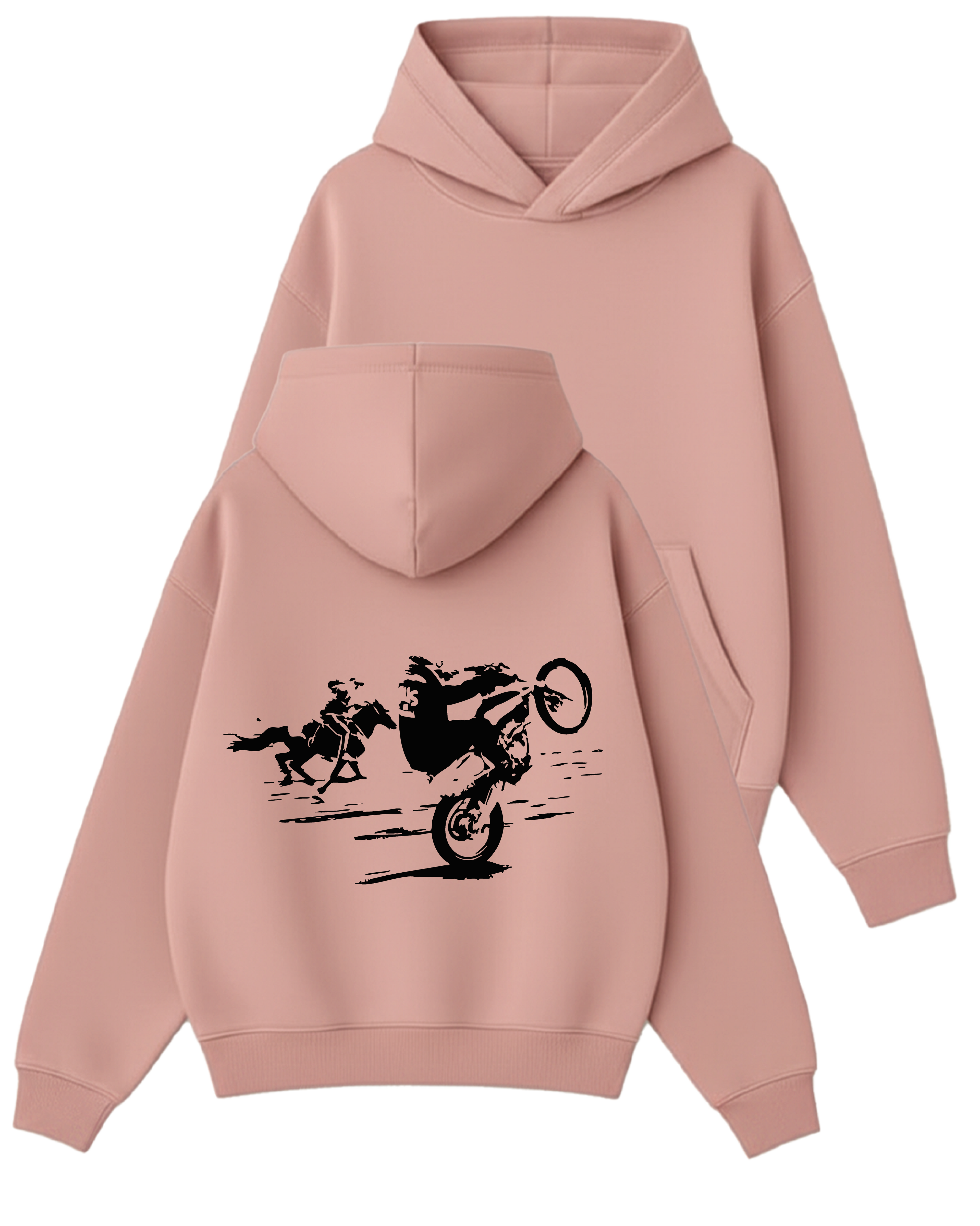 Run Wild - Boxy Fit Kapüşonlu Sweatshirt