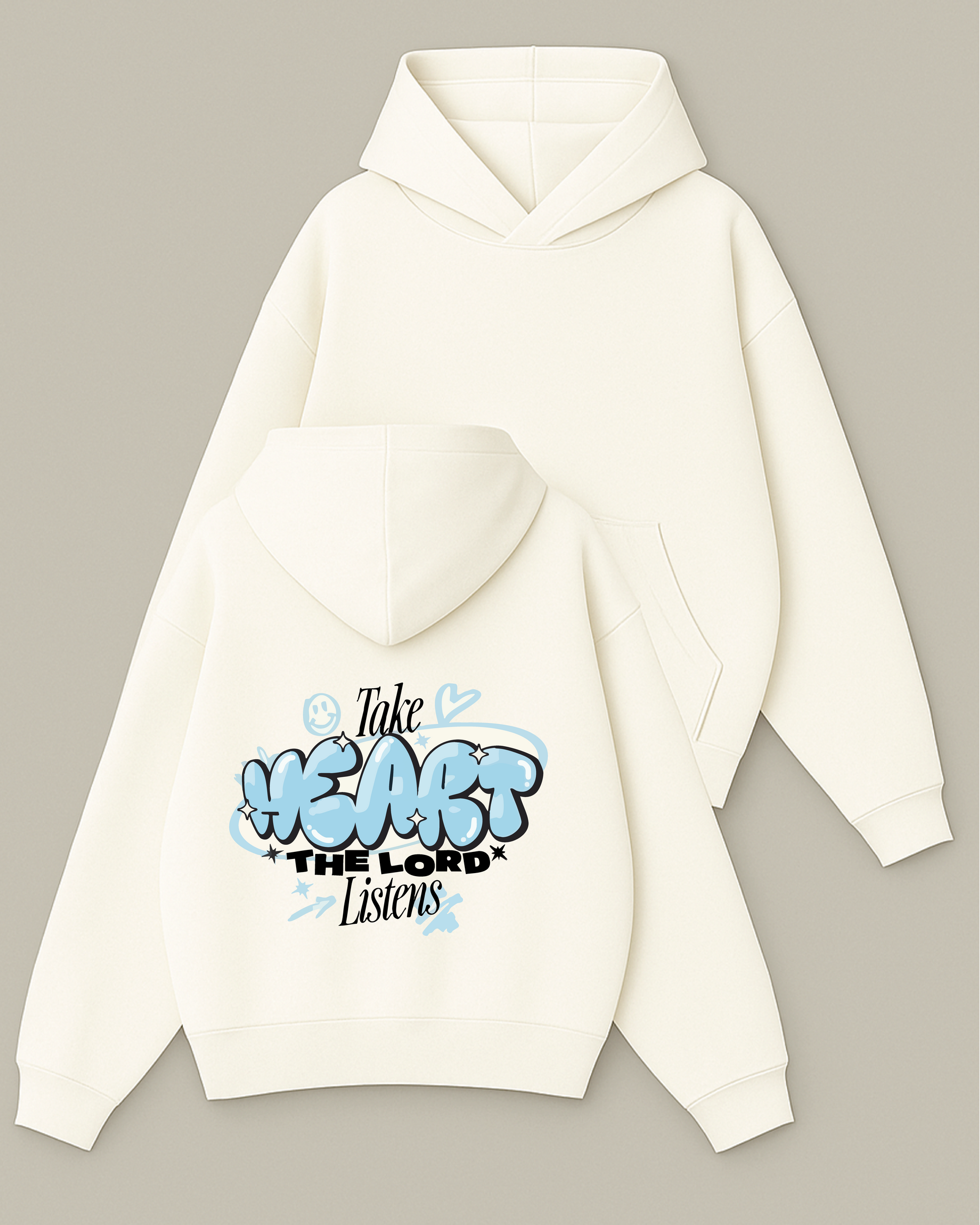 Take Heart - Boxy Fit Kapüşonlu Sweatshirt