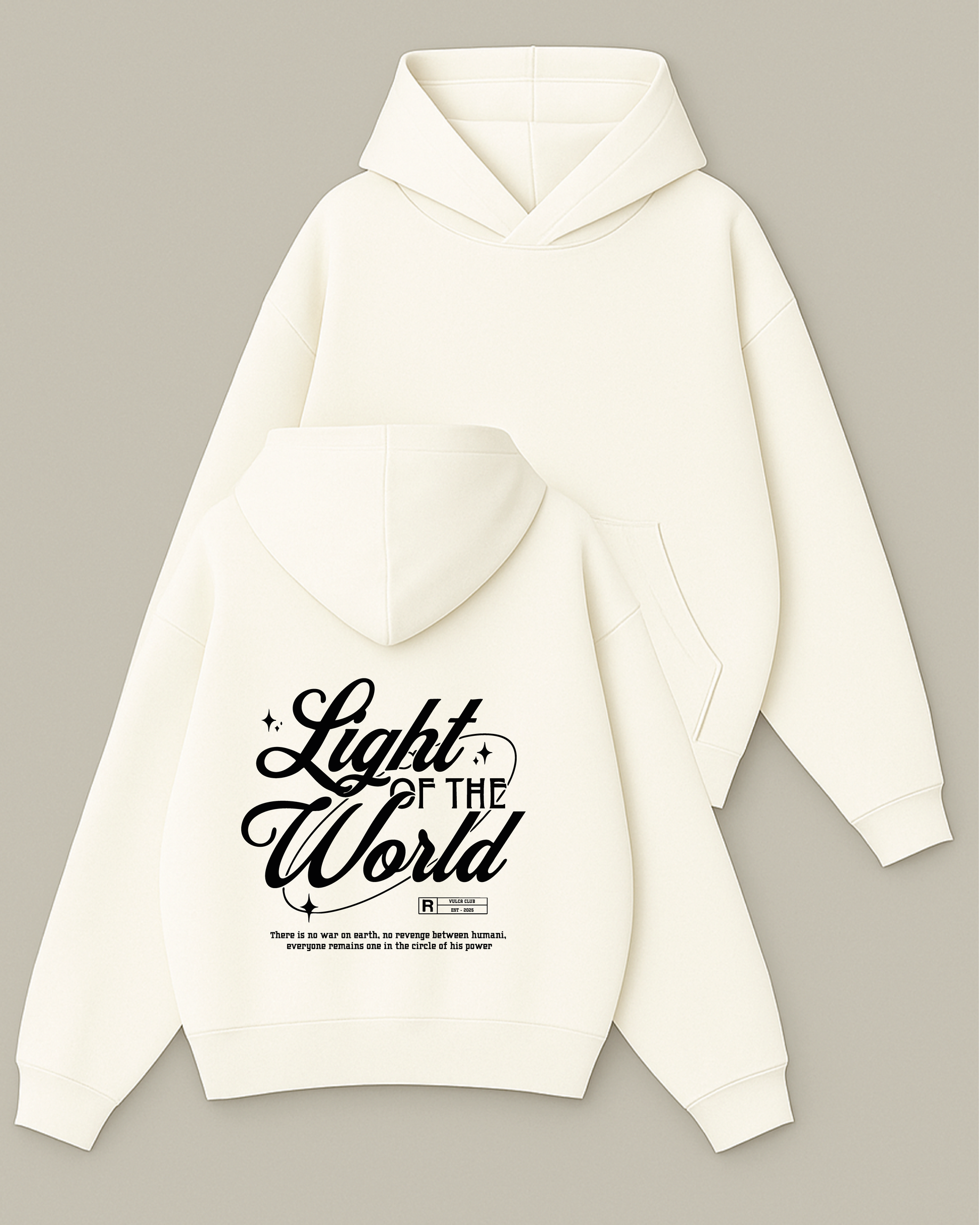 Light Of The World - Boxy Fit Kapüşonlu Sweatshirt