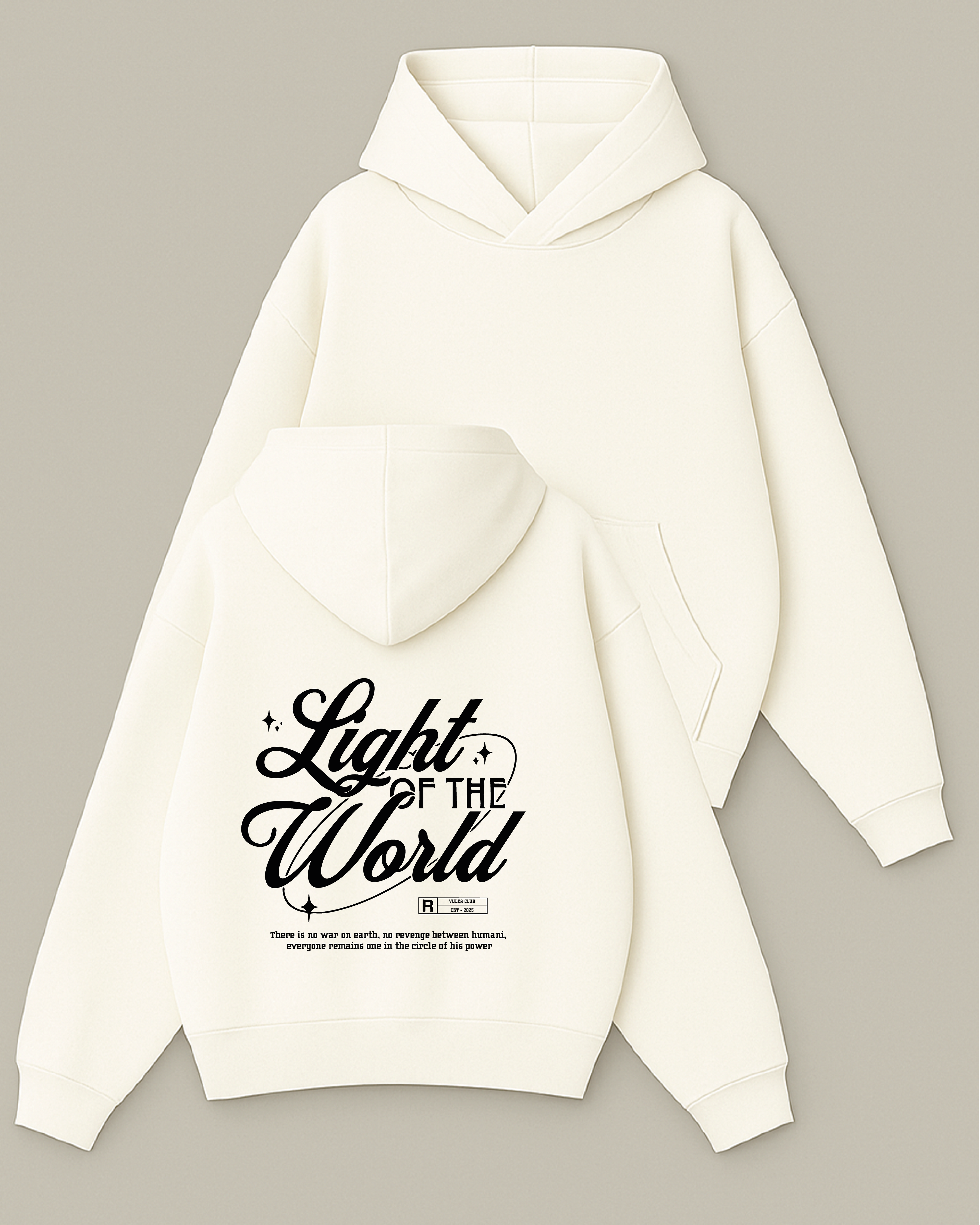 Light Of The World - Boxy Fit Kapüşonlu Sweatshirt