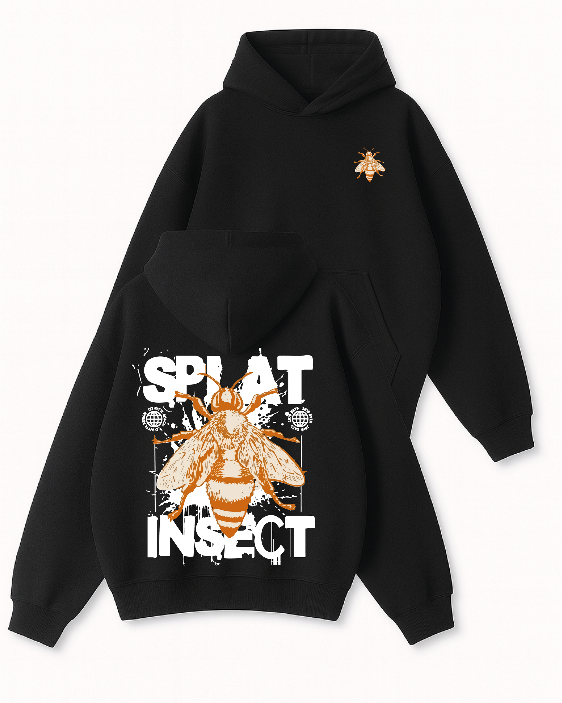 Splat Inspect - Boxy Fit Kapüşonlu Sweatshirt