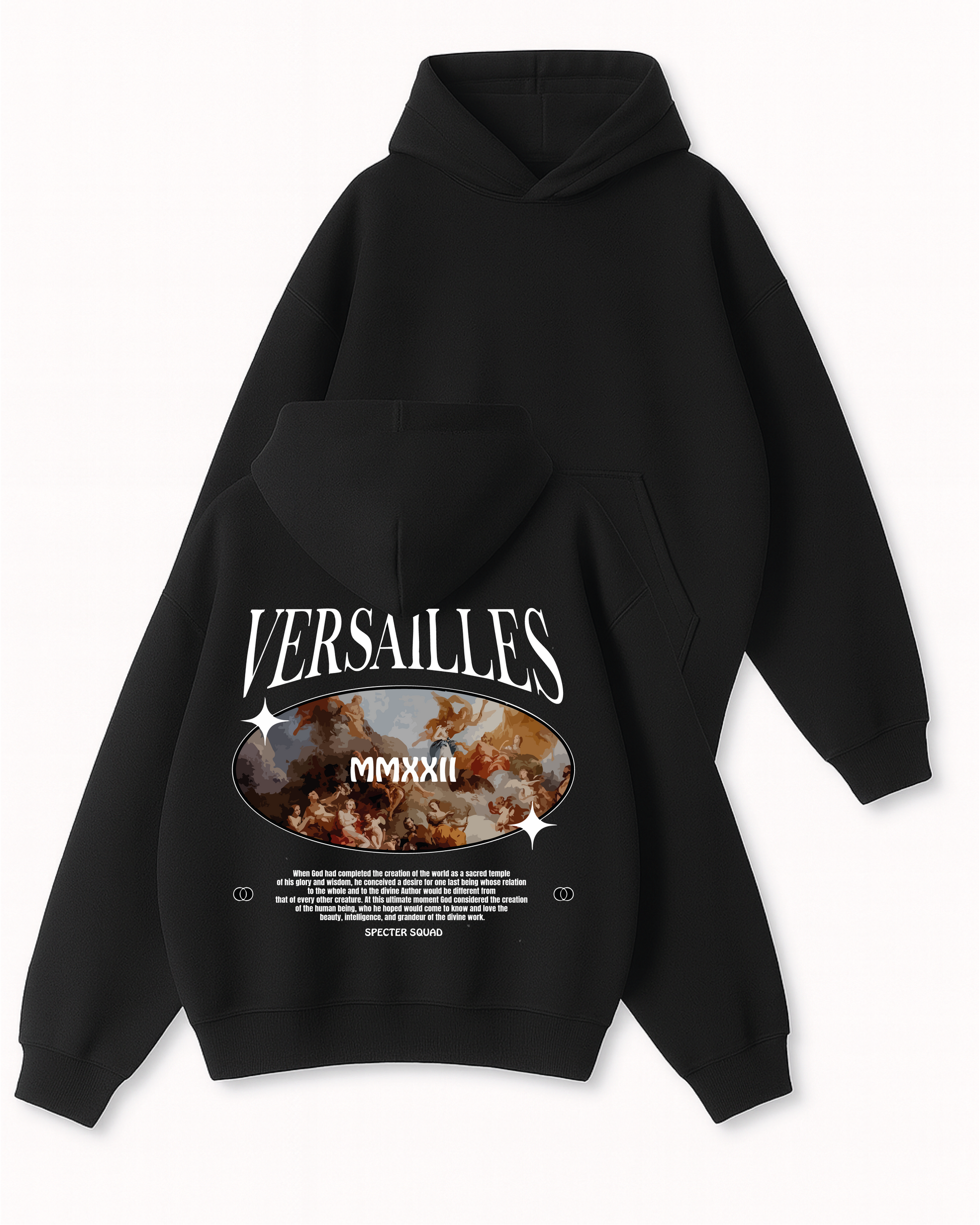 Versailles - Boxy Fit Kapüşonlu Sweatshirt