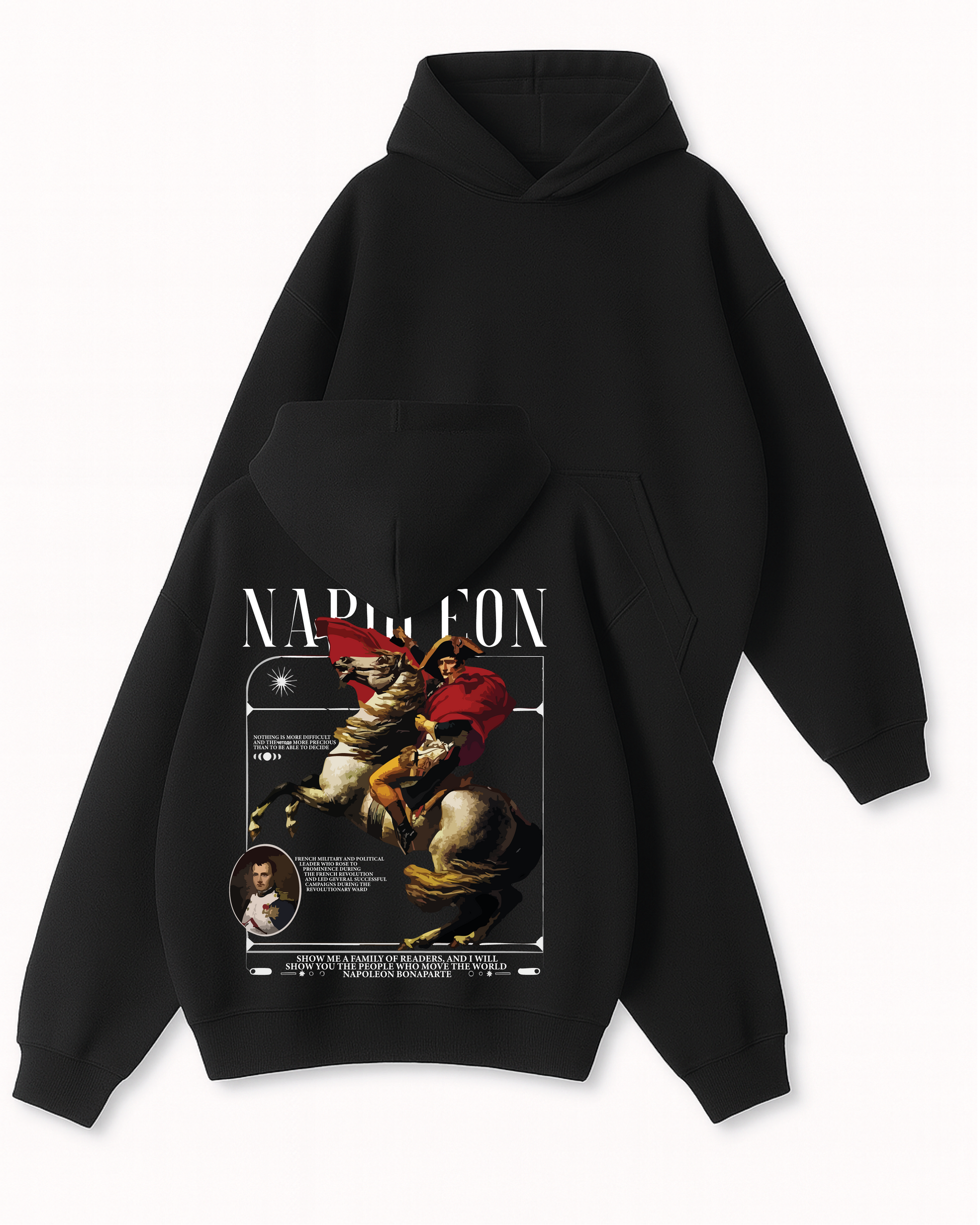 Napoleon - Boxy Fit Kapüşonlu Sweatshirt
