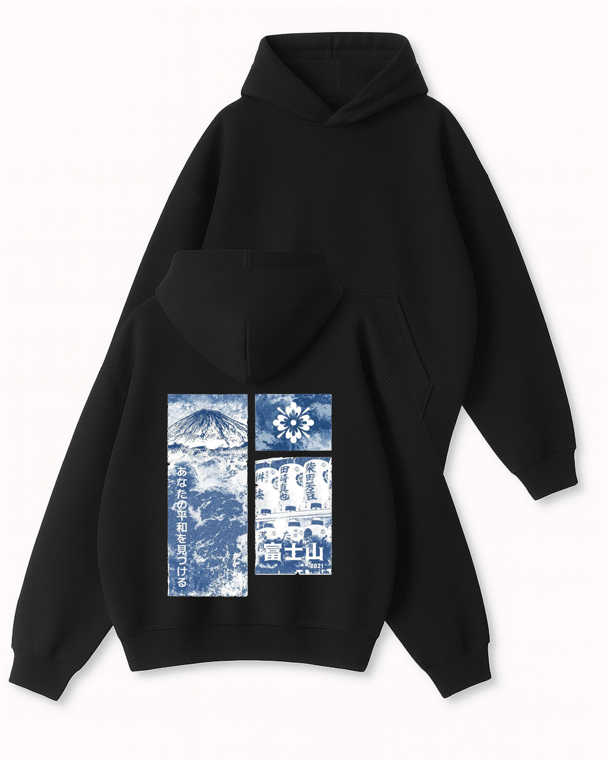 FUJI - Boxy Fit Kapüşonlu Sweatshirt