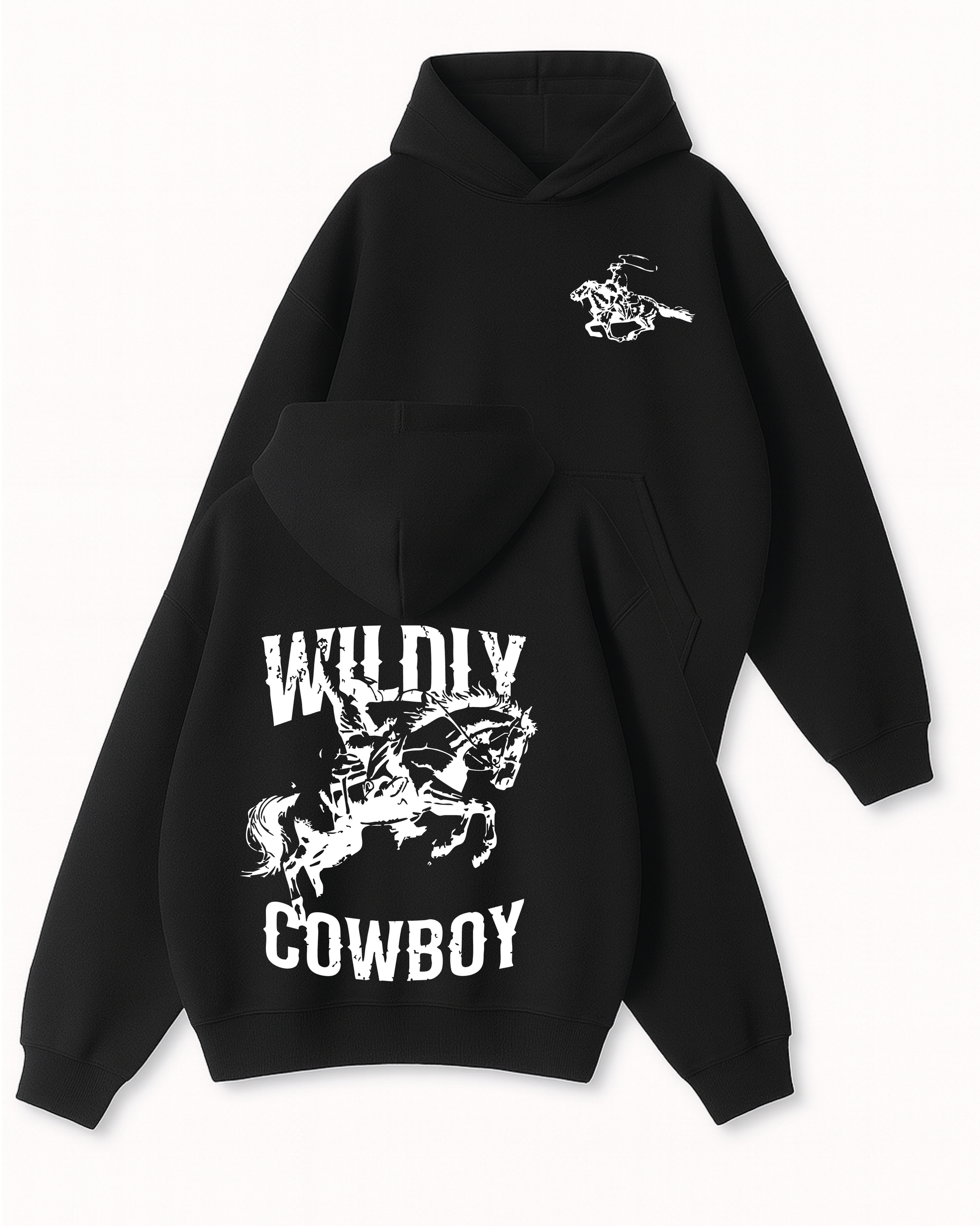 Wildiy Cowboy - Boxy Fit Kapüşonlu Sweatshirt