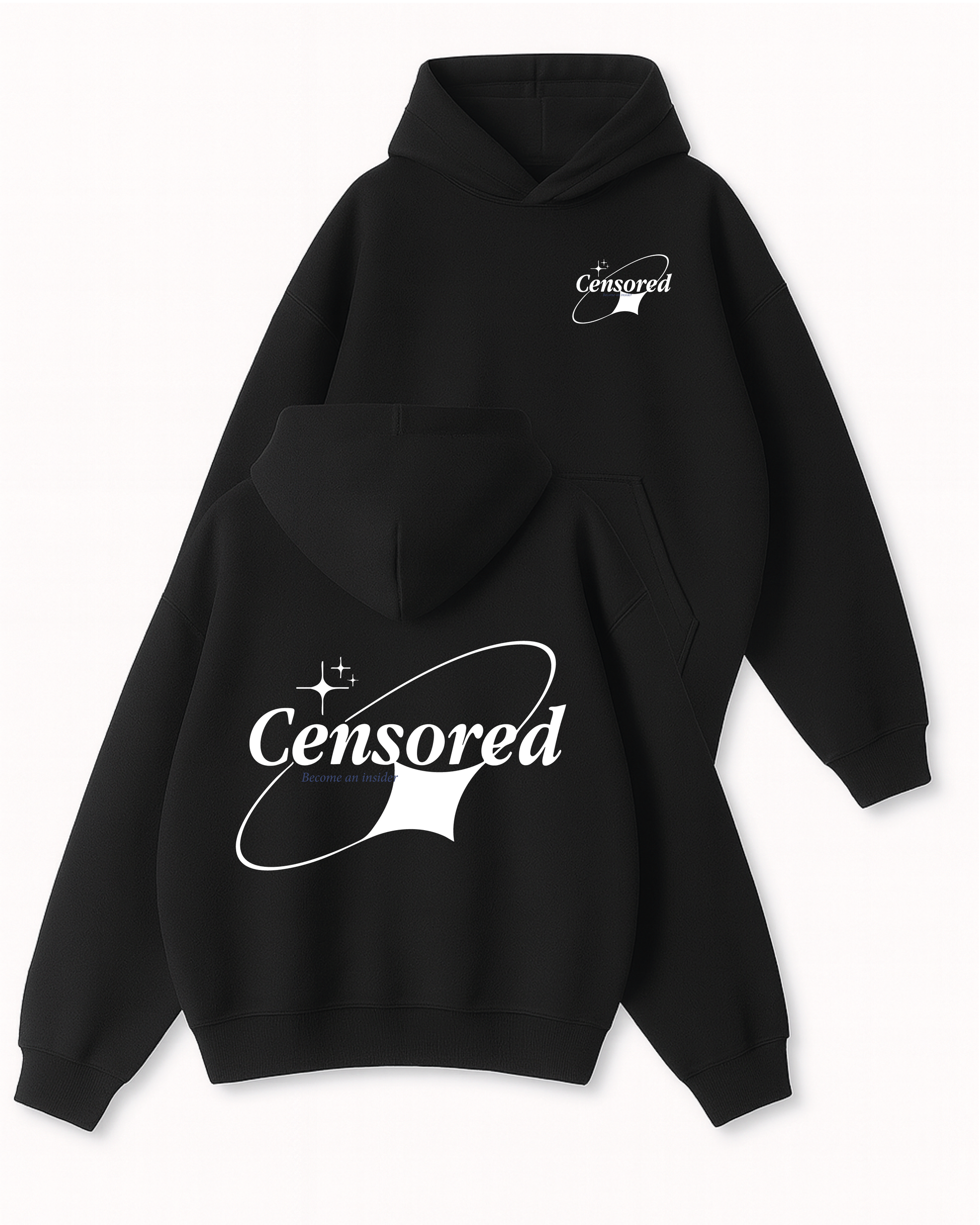 Censored - Boxy Fit Kapüşonlu Sweatshirt