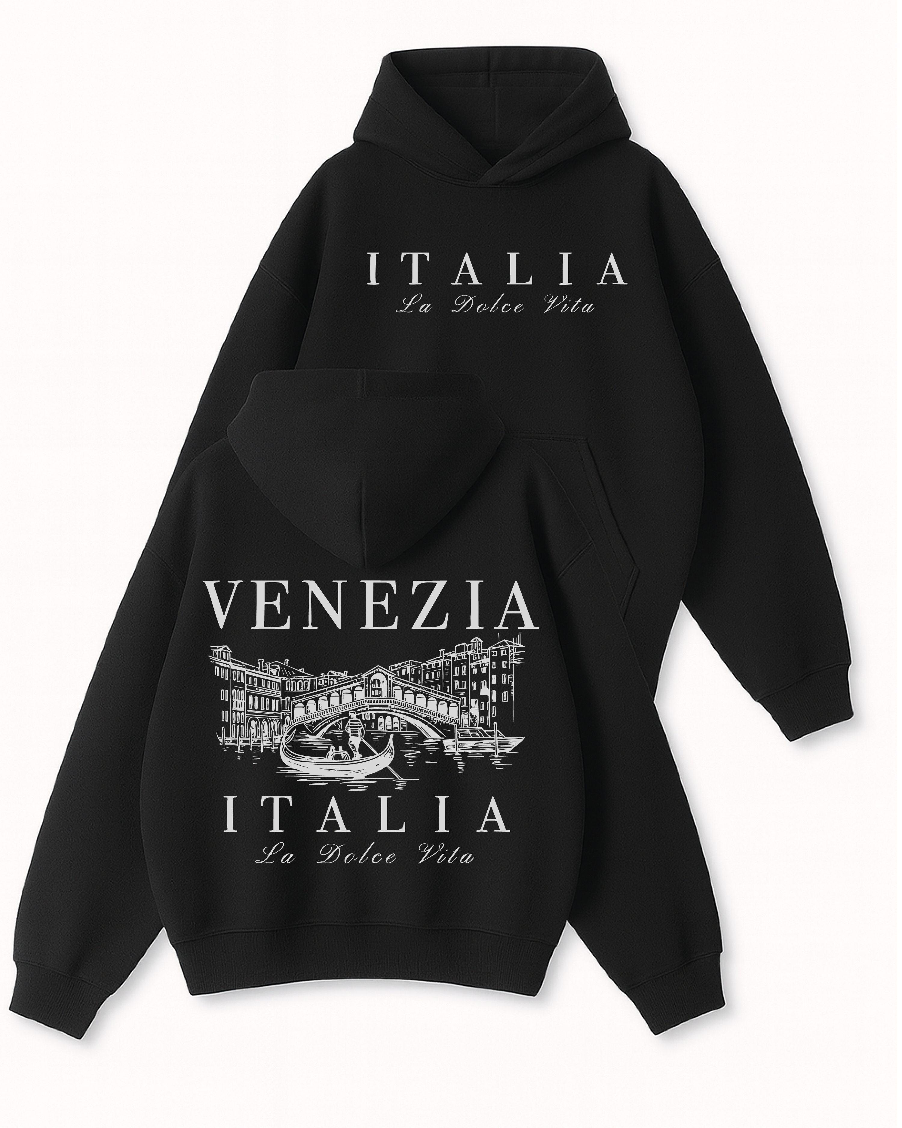 La Dolce Vita - Boxy Fit Kapüşonlu Sweatshirt