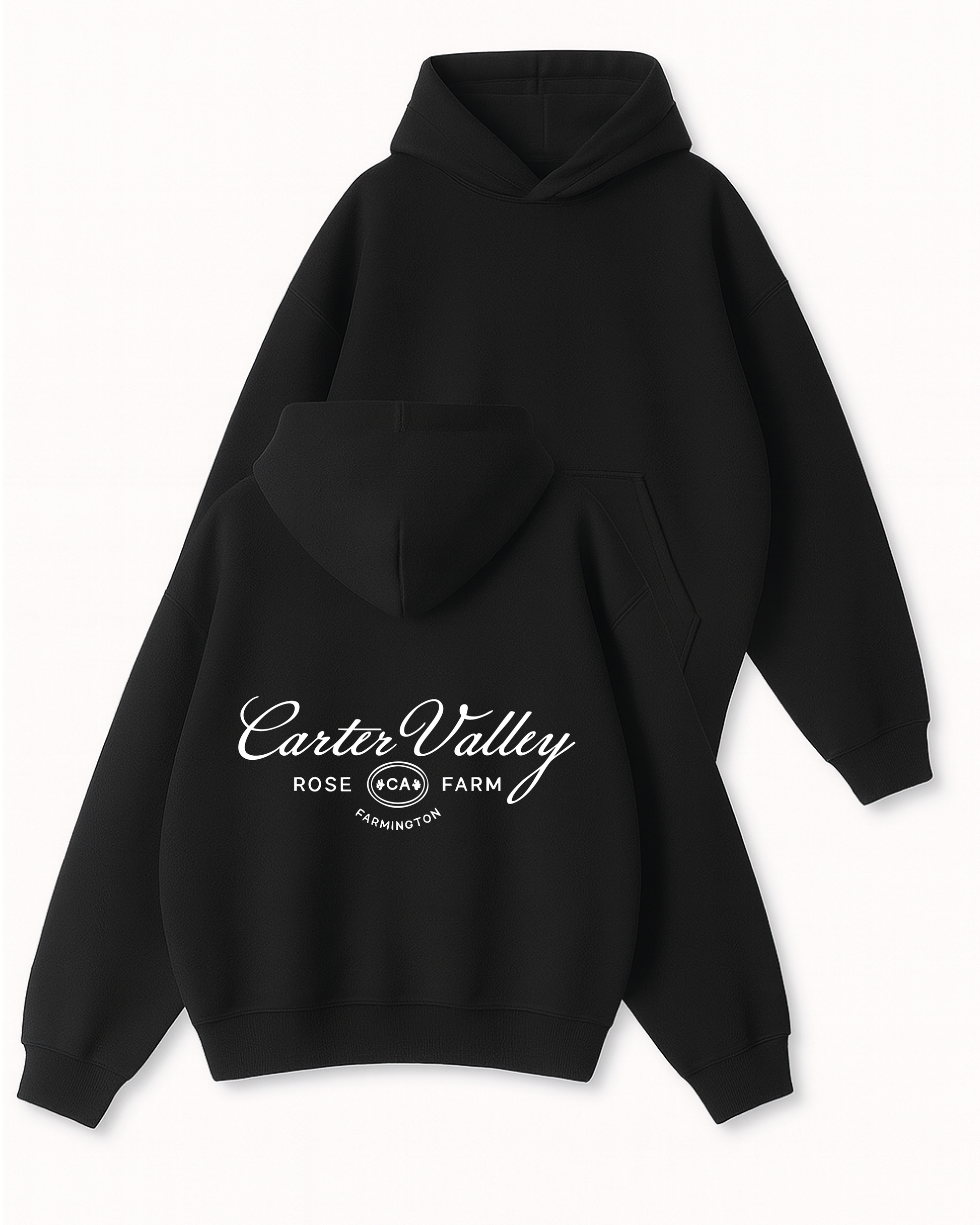 Carter Valley - Boxy Fit Kapüşonlu Sweatshirt