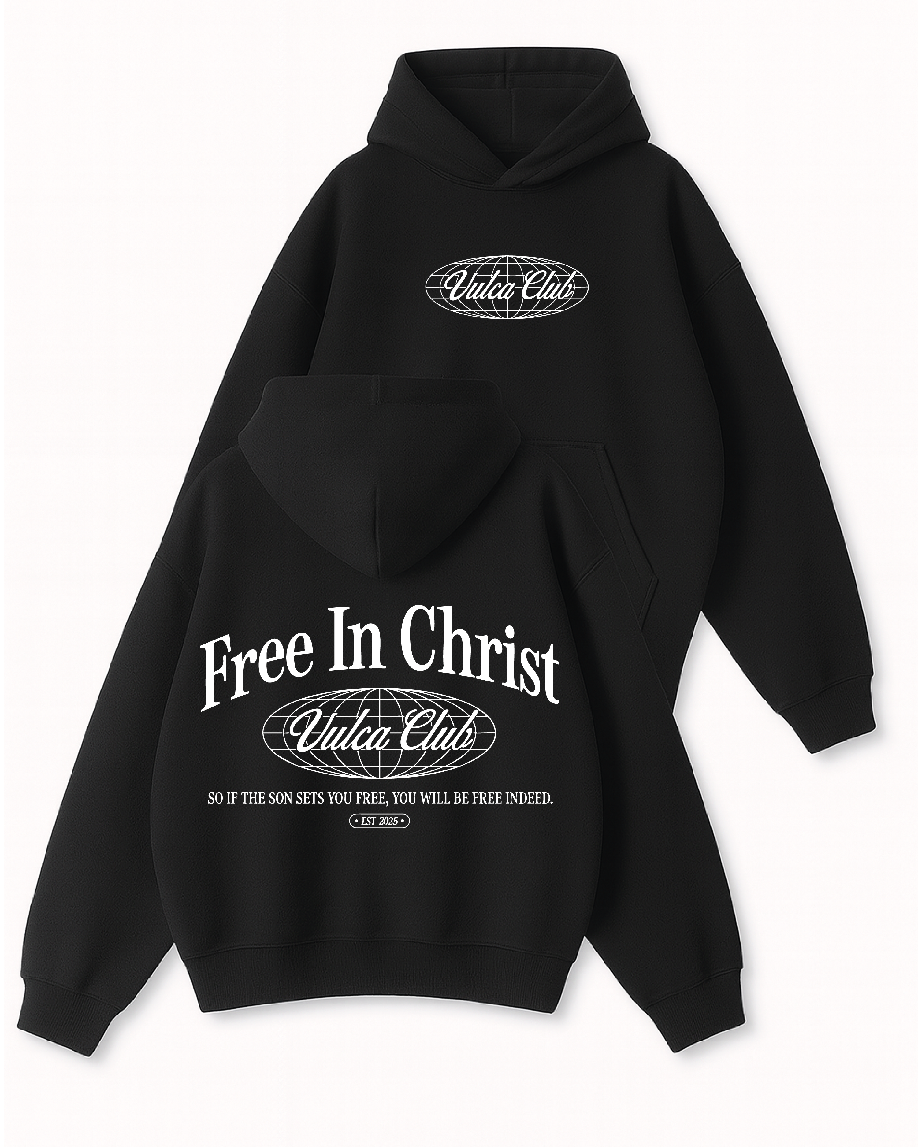 Vulca Club - Boxy Fit Kapüşonlu Sweatshirt