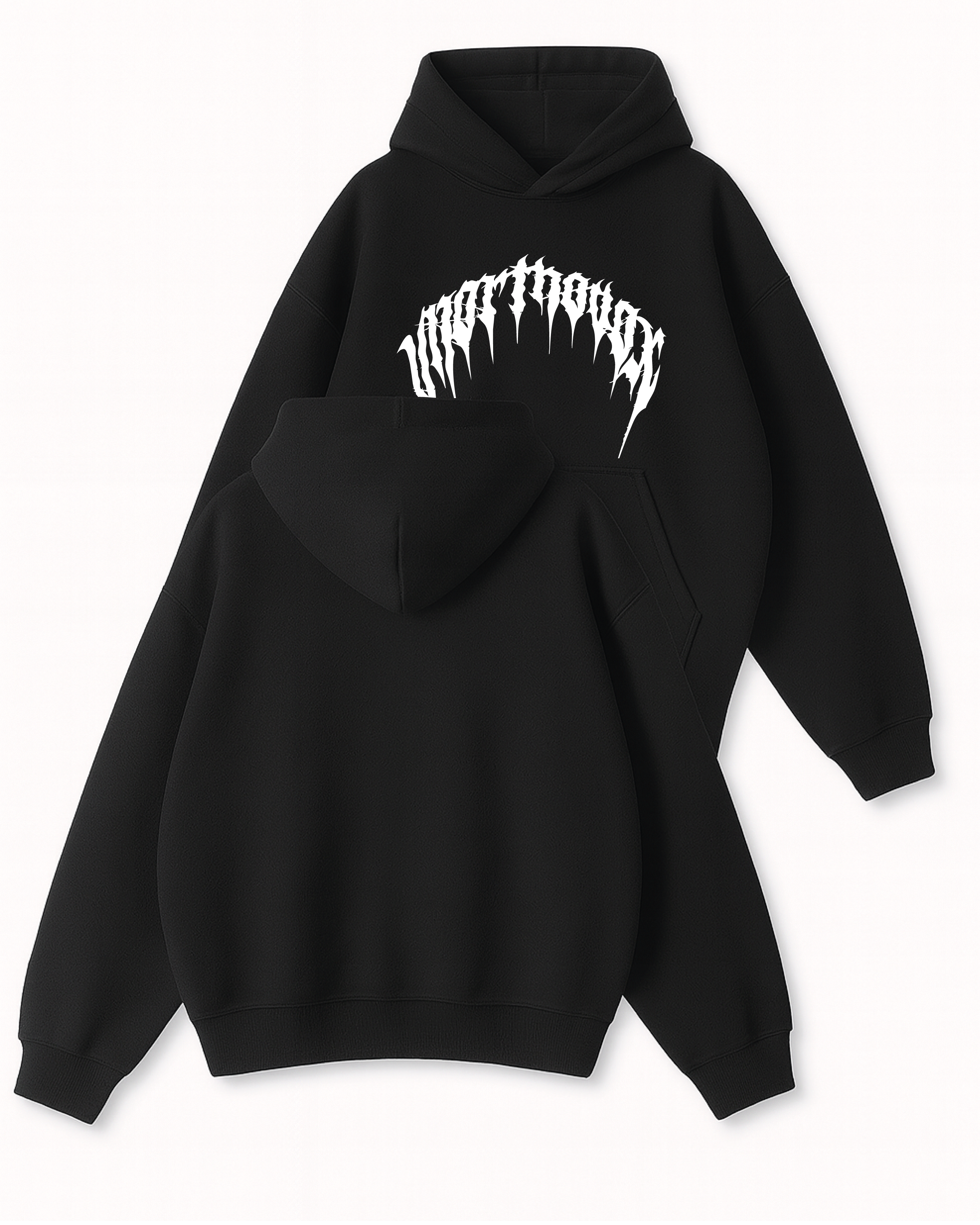 Unorthodox Arc - Boxy Fit Kapüşonlu Sweatshirt