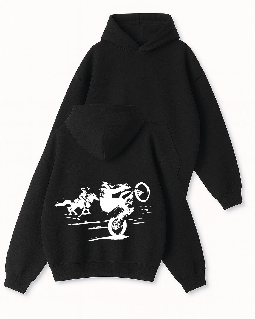 Run Wild - Boxy Fit Kapüşonlu Sweatshirt