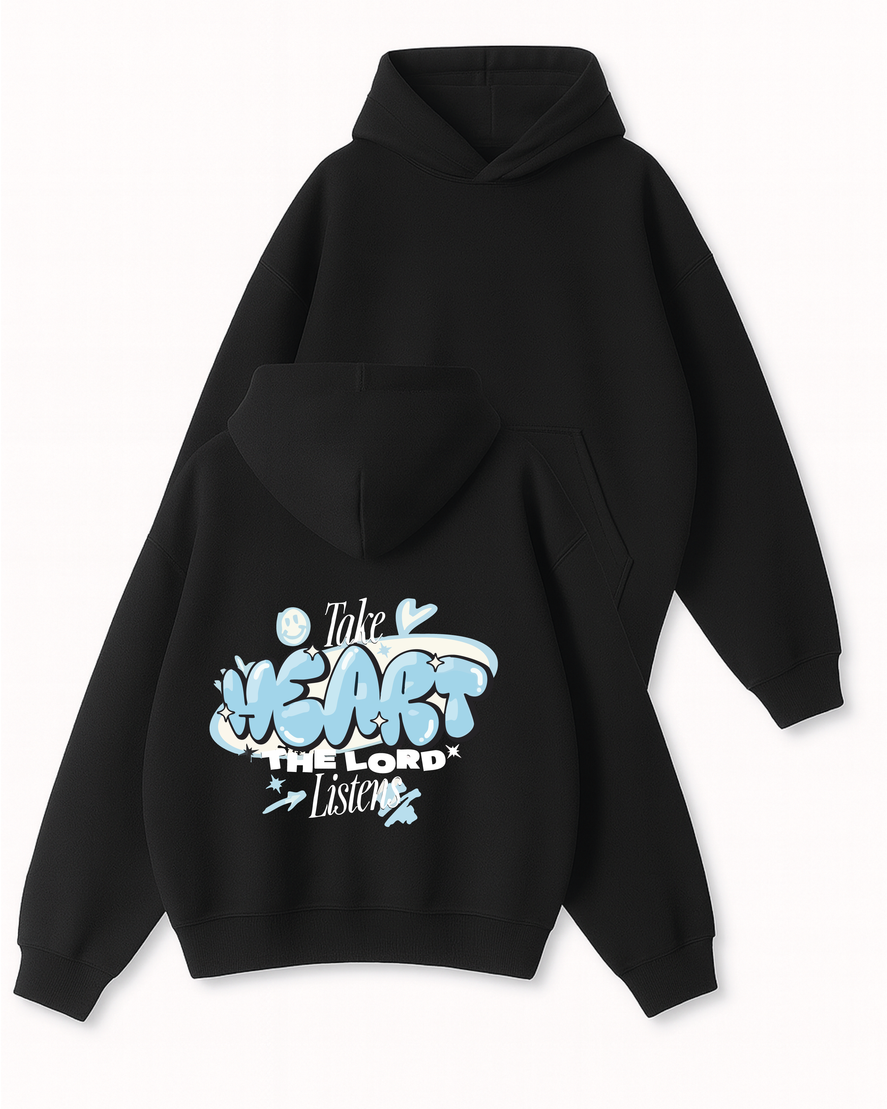 Take Heart - Boxy Fit Kapüşonlu Sweatshirt