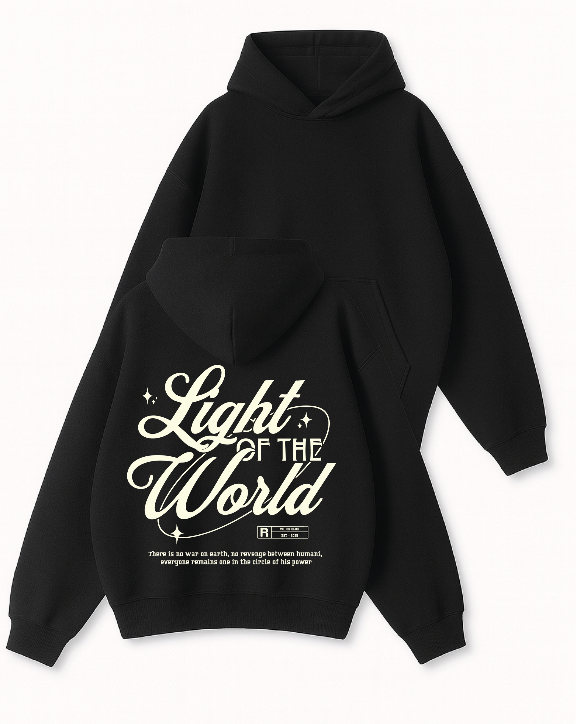 Light Of The World - Boxy Fit Kapüşonlu Sweatshirt