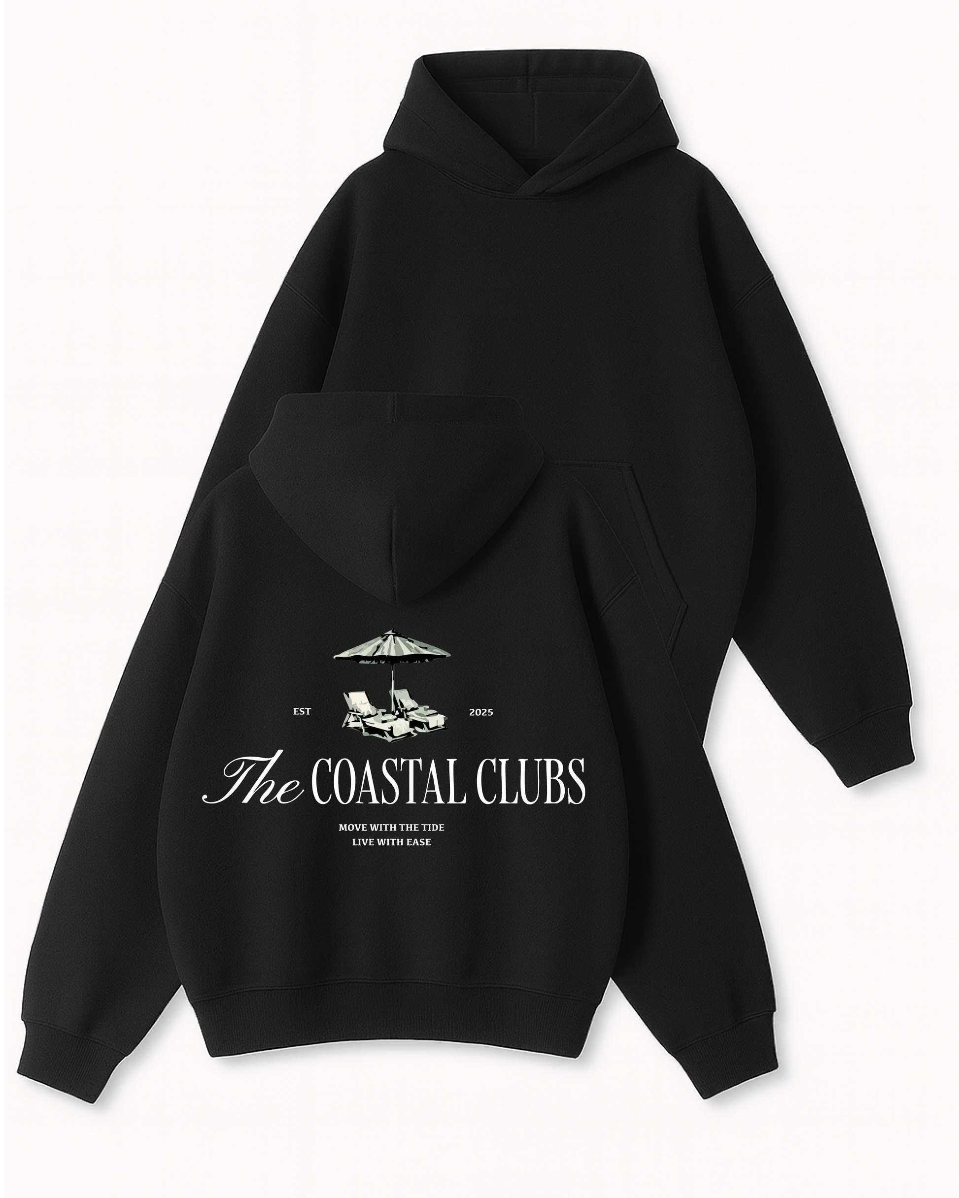 The Coastal Clubs - Boxy Fit Kapüşonlu Sweatshirt