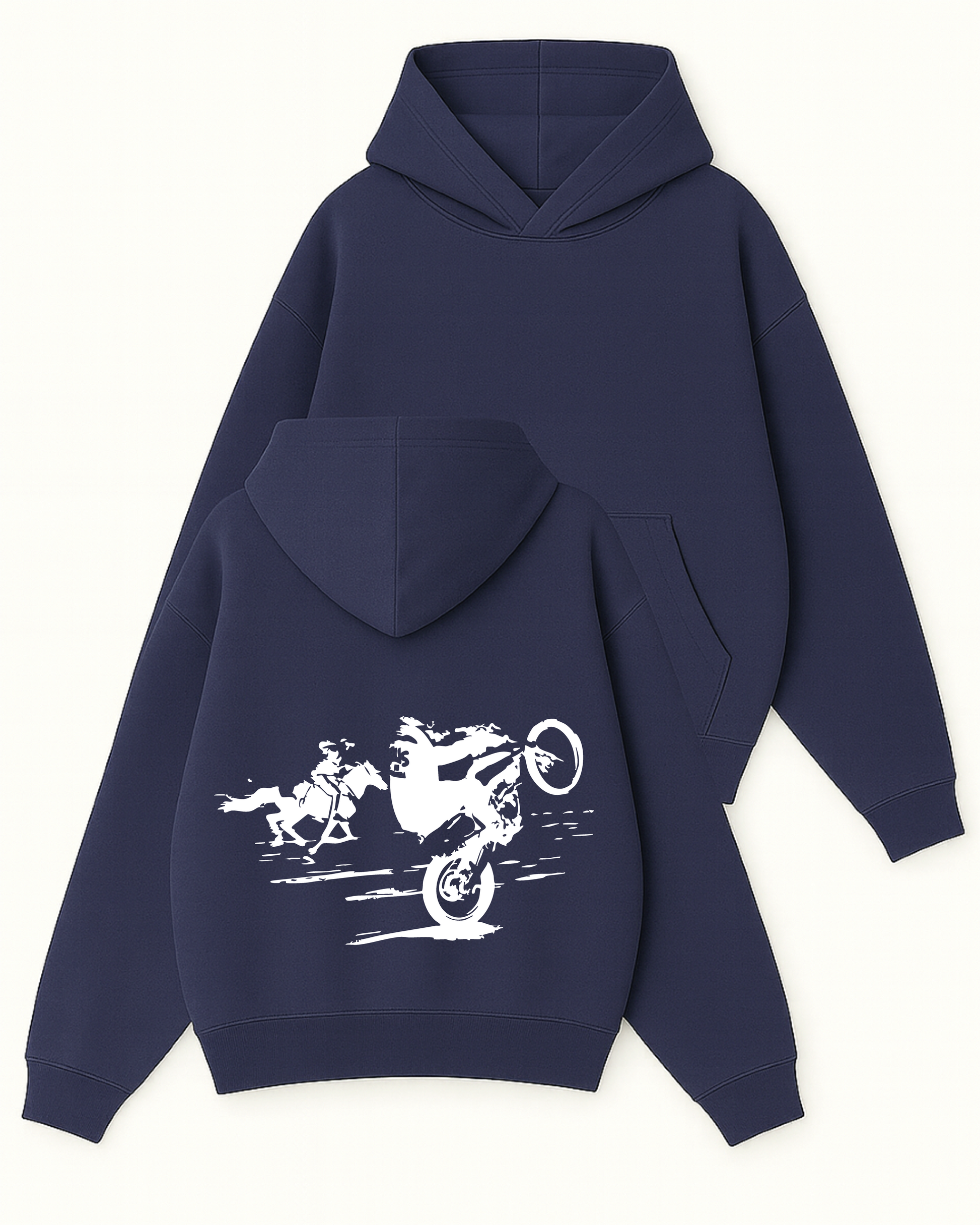 Run Wild - Boxy Fit Kapüşonlu Sweatshirt