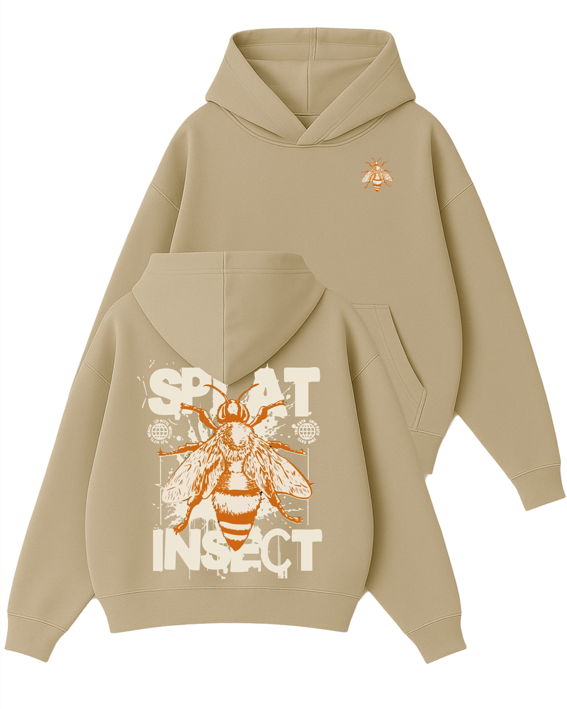 Splat Inspect - Boxy Fit Kapüşonlu Sweatshirt