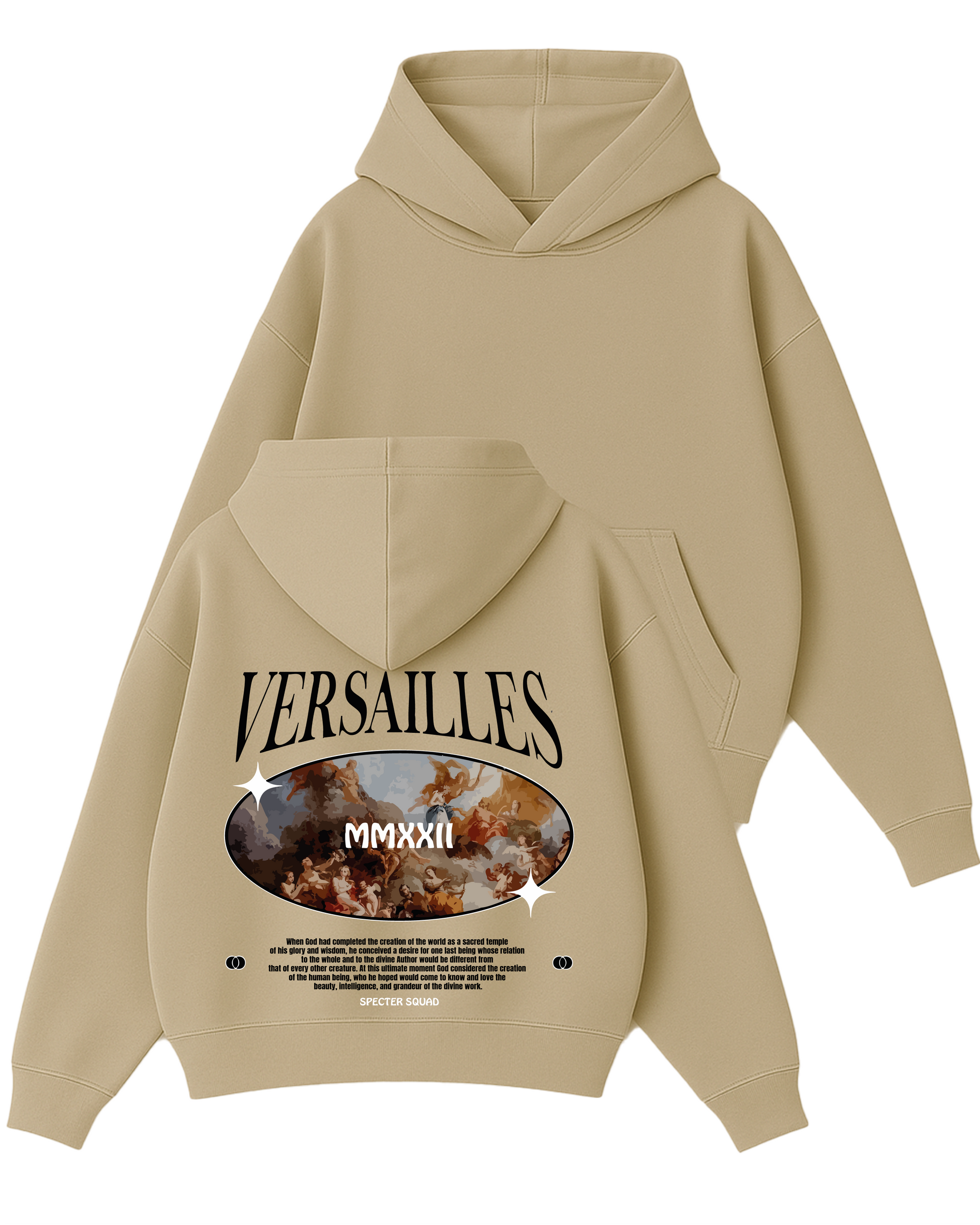 Versailles - Boxy Fit Kapüşonlu Sweatshirt