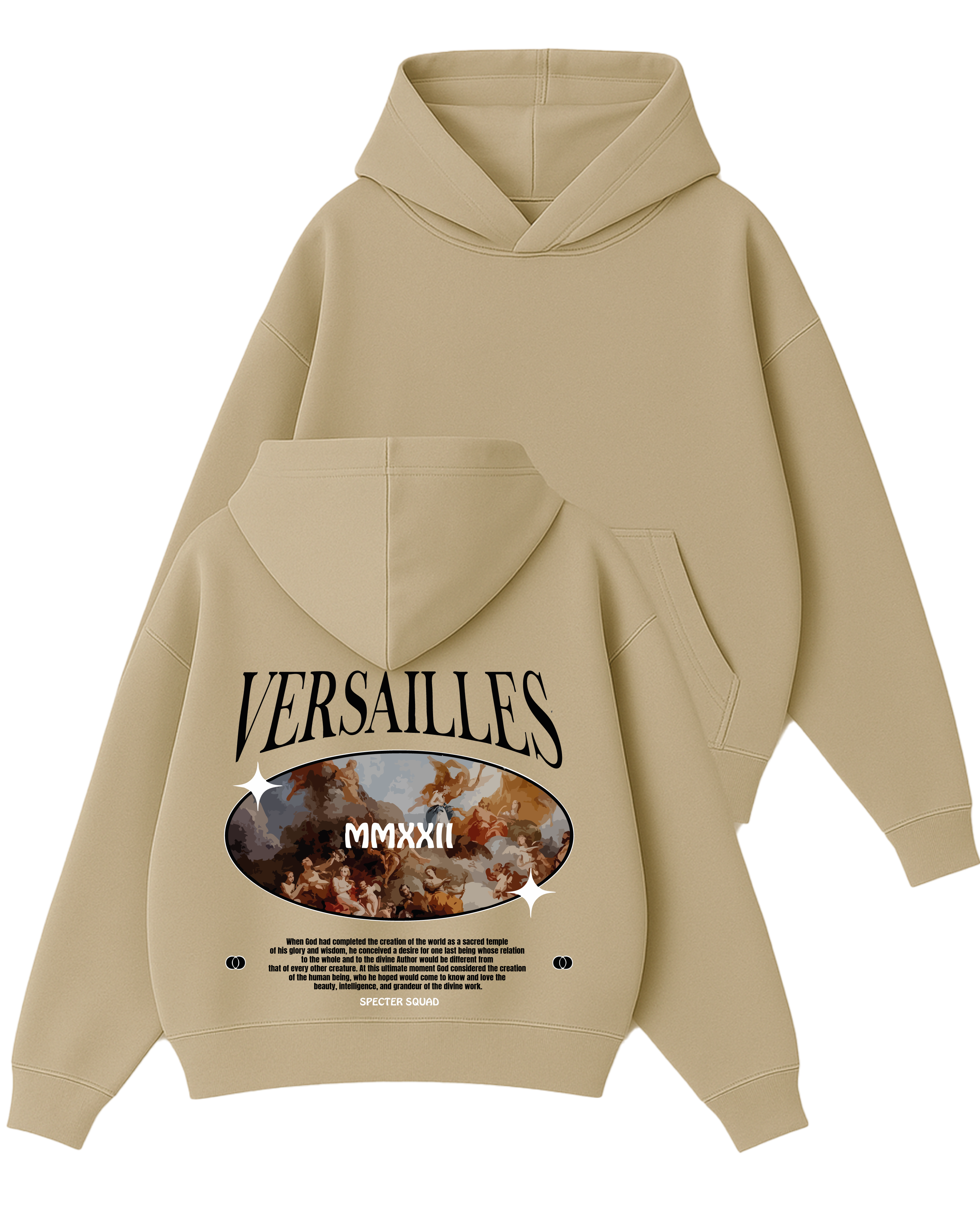 Versailles - Boxy Fit Kapüşonlu Sweatshirt