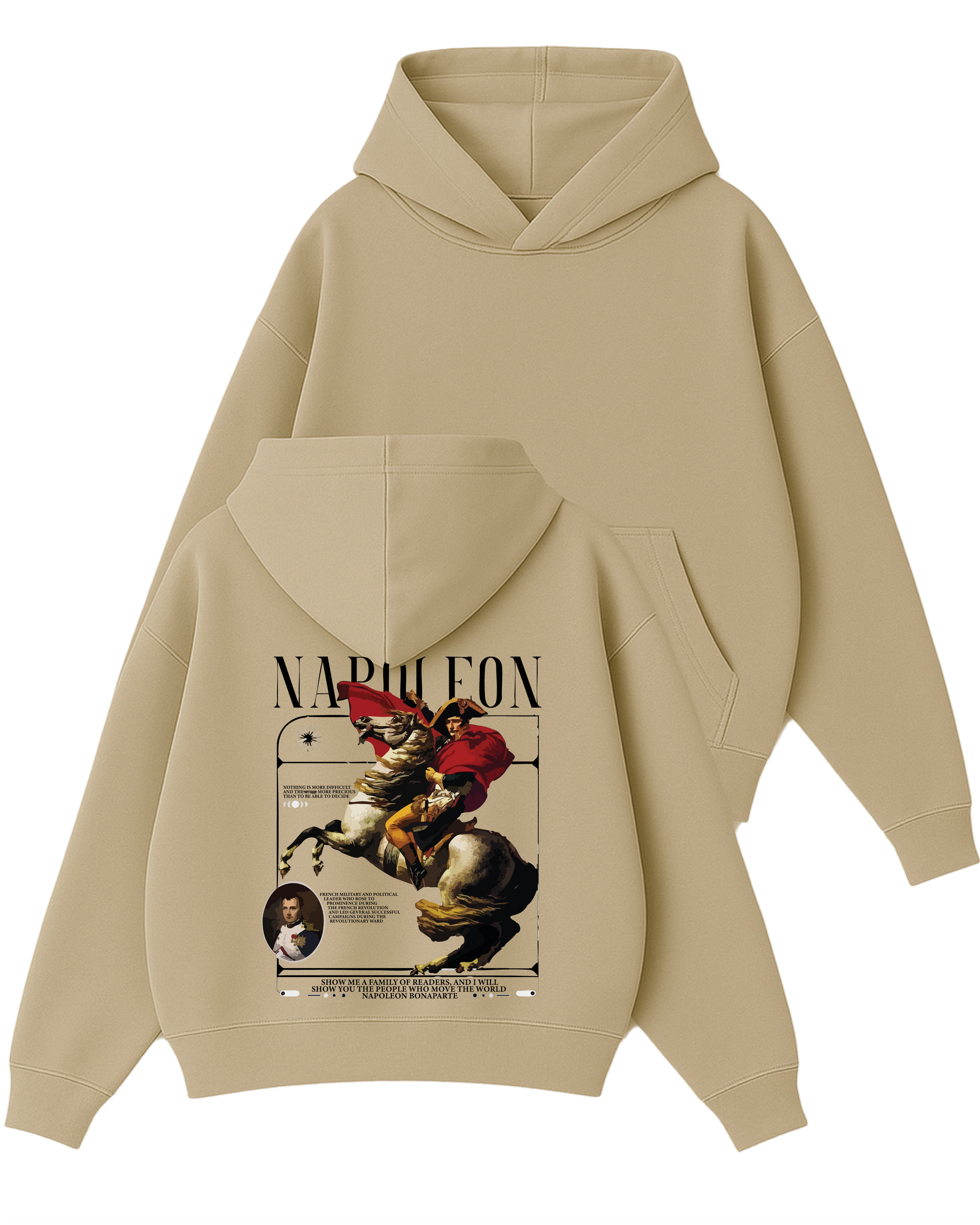 Napoleon - Boxy Fit Kapüşonlu Sweatshirt