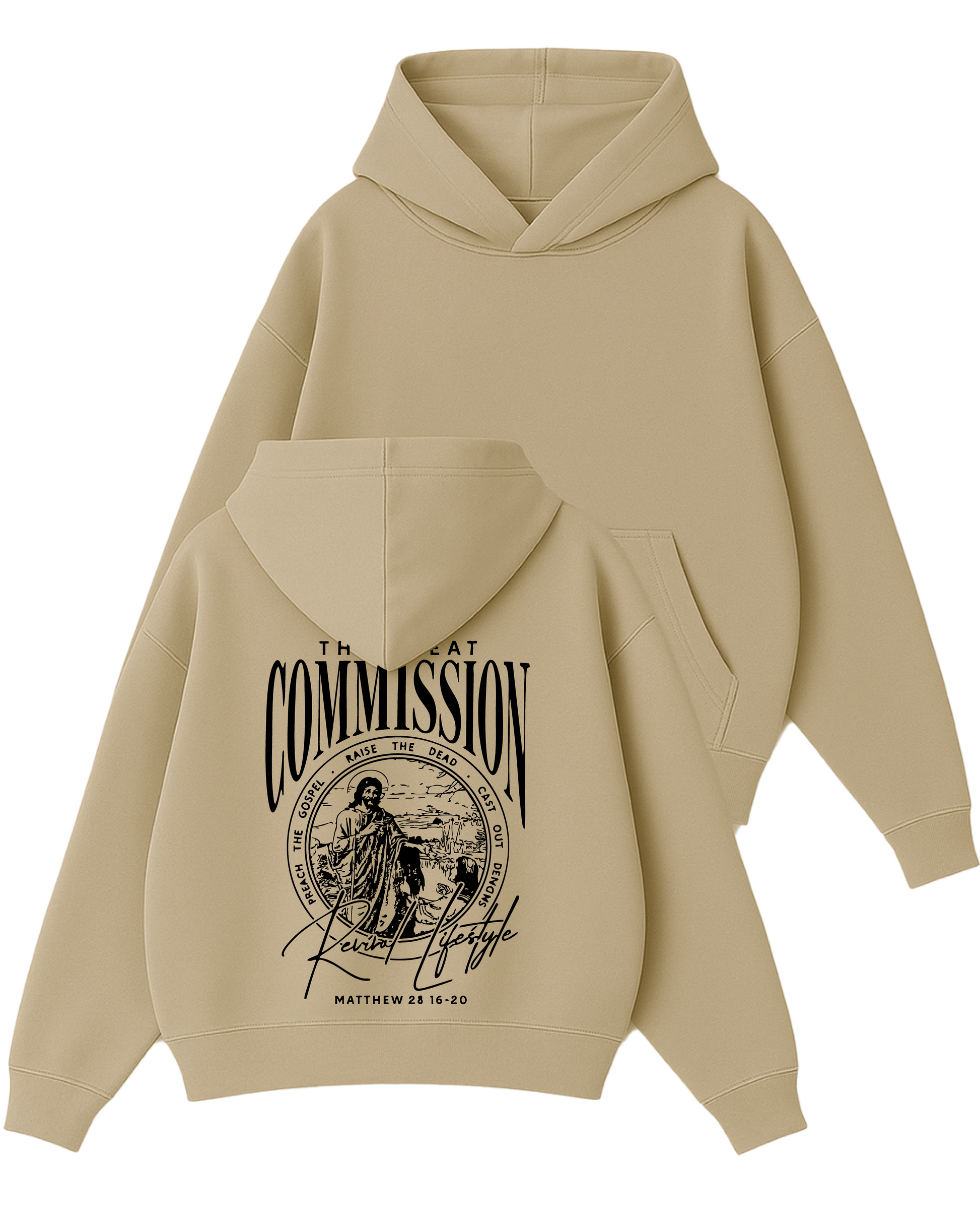 The Great Commission - Boxy Fit Kapüşonlu Sweatshirt