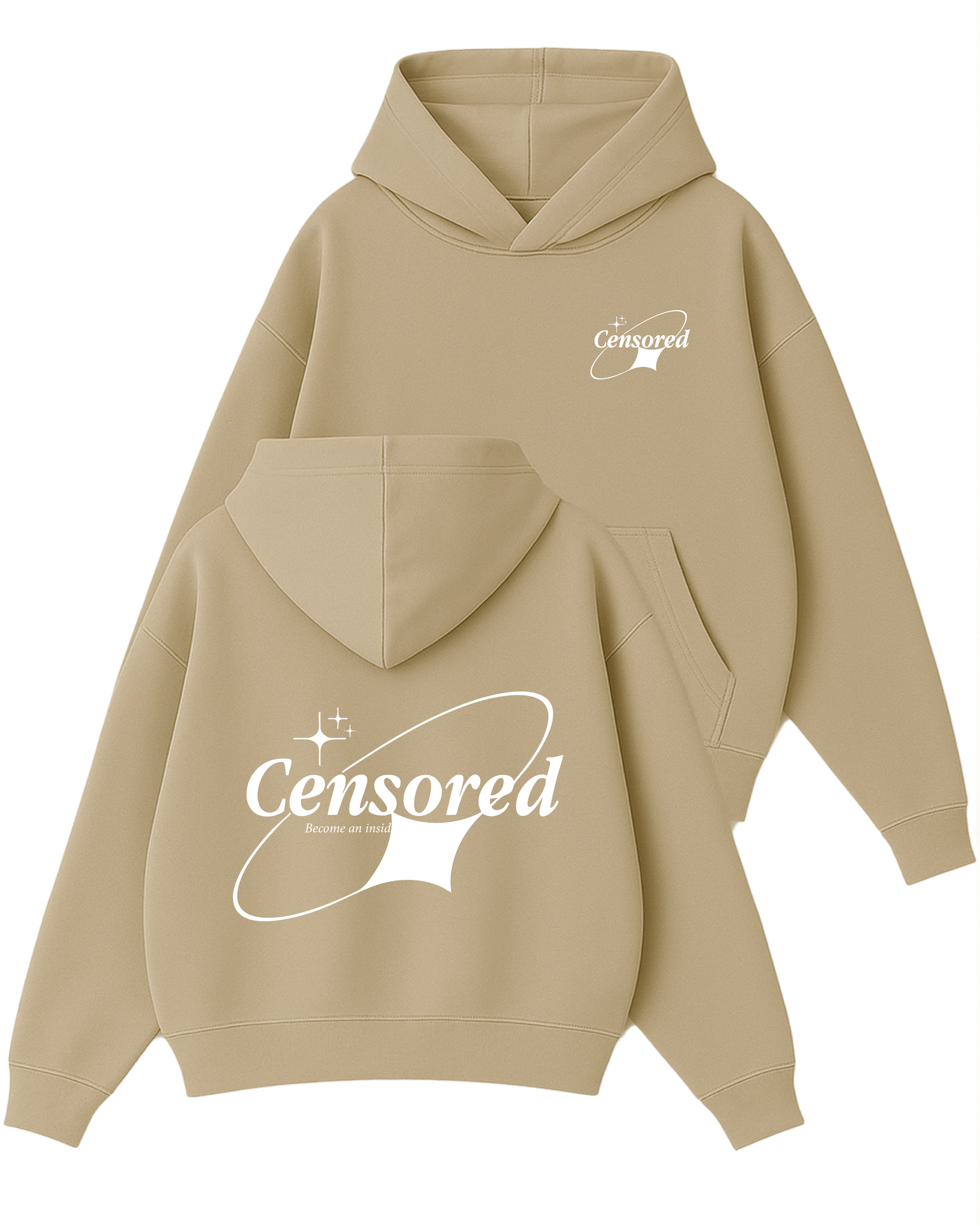 Censored - Boxy Fit Kapüşonlu Sweatshirt