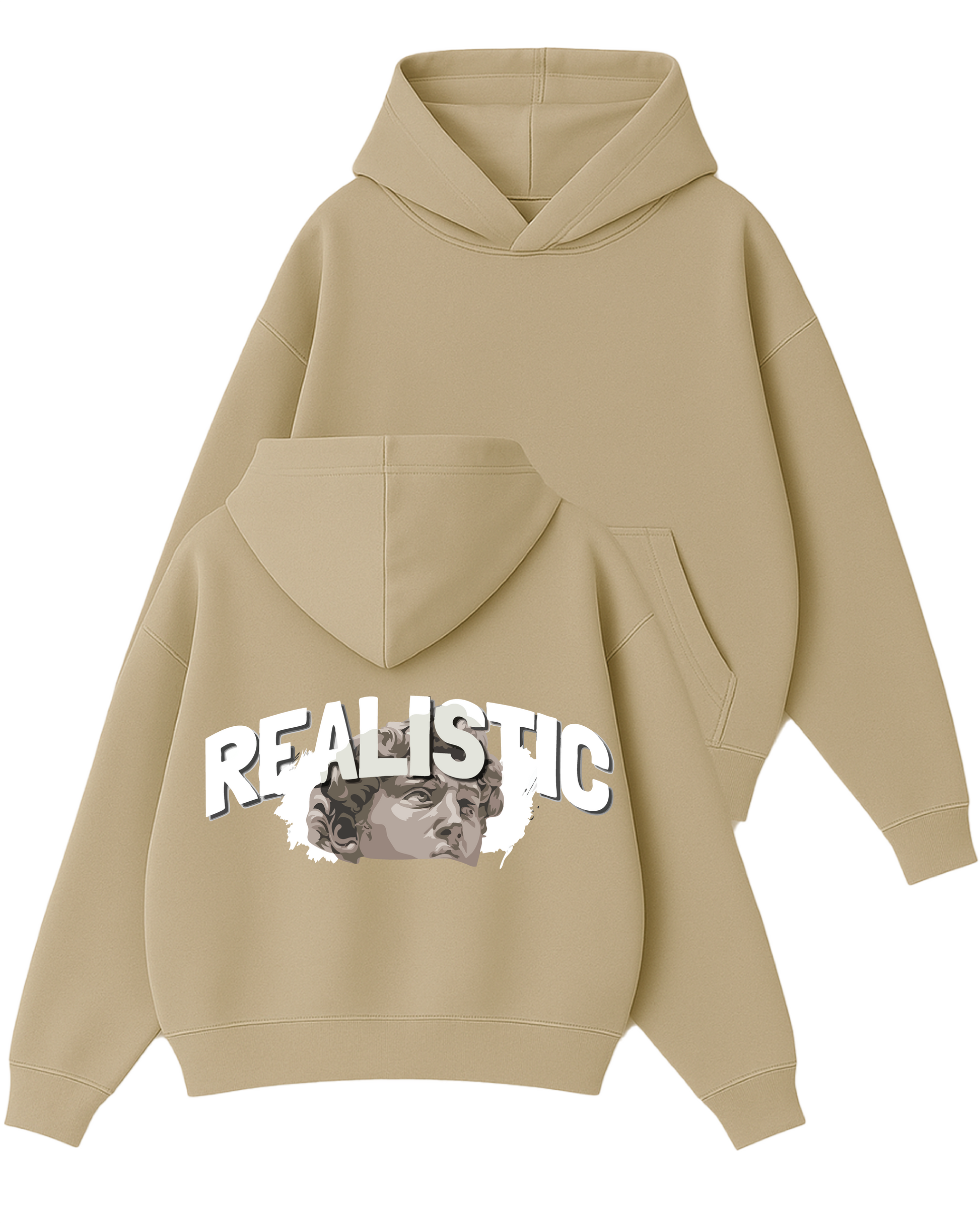 REALISTIC - Boxy Fit Kapüşonlu Sweatshirt