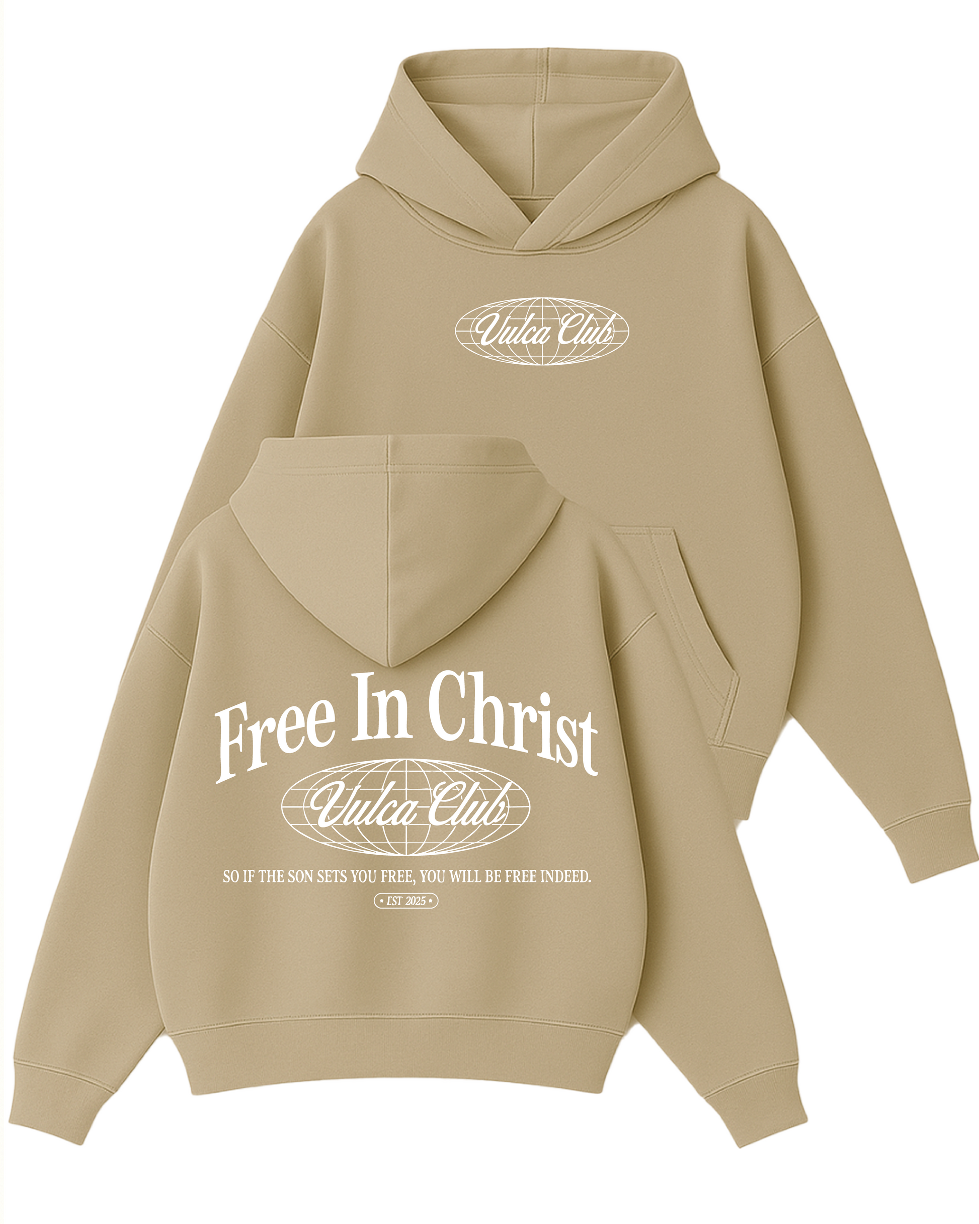 Vulca Club - Boxy Fit Kapüşonlu Sweatshirt