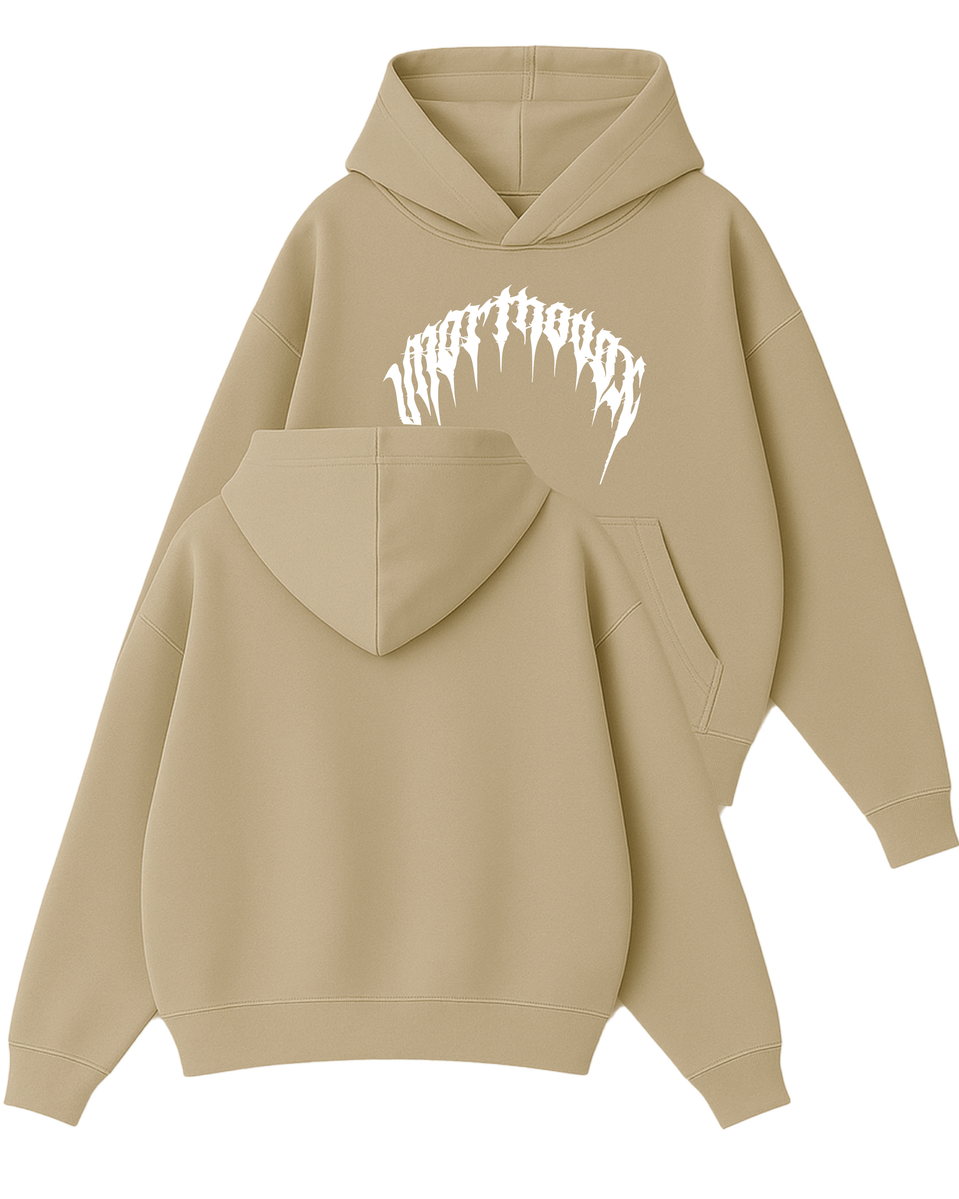 Unorthodox Arc - Boxy Fit Kapüşonlu Sweatshirt