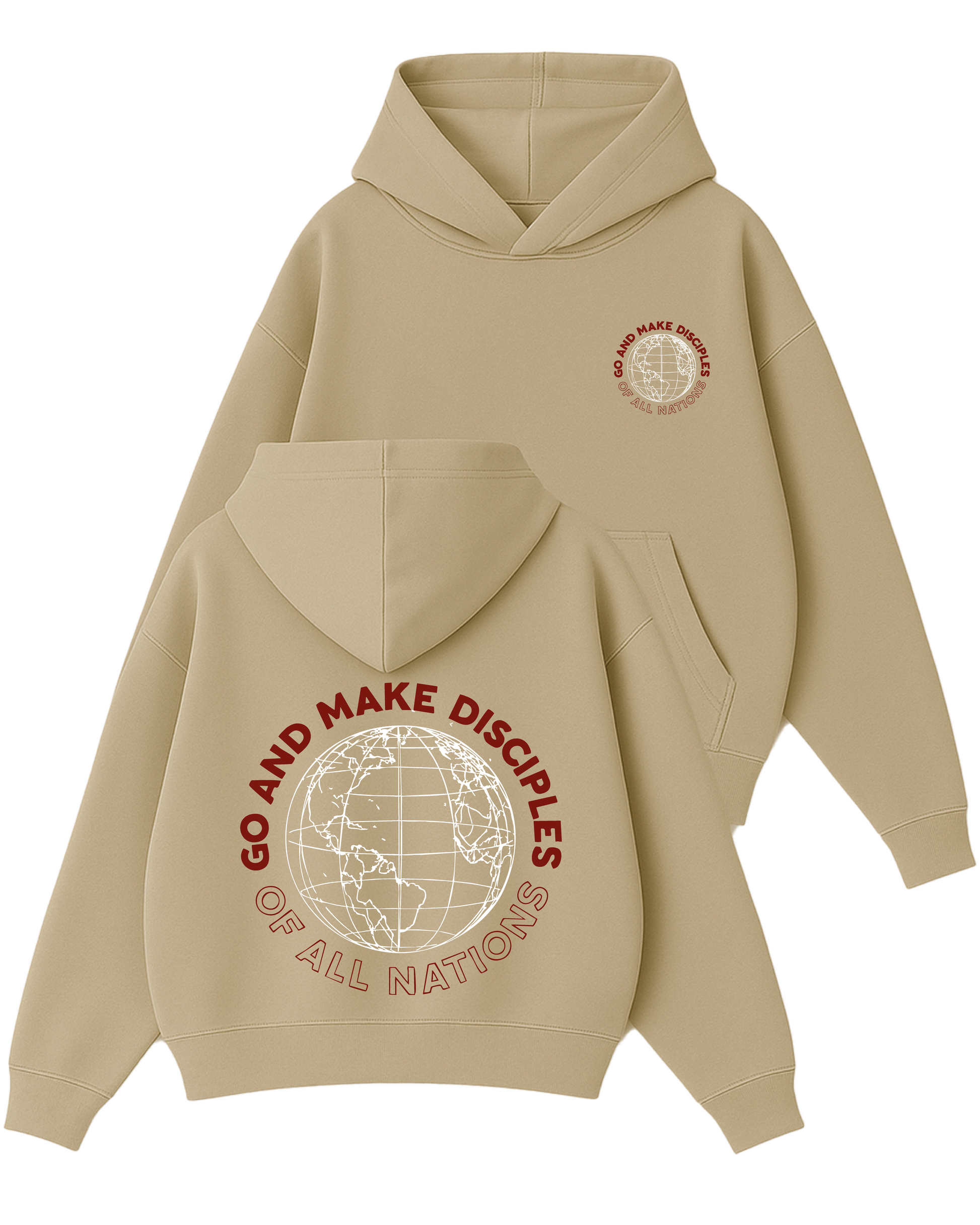 Make Dıscıples - Boxy Fit Kapüşonlu Sweatshirt