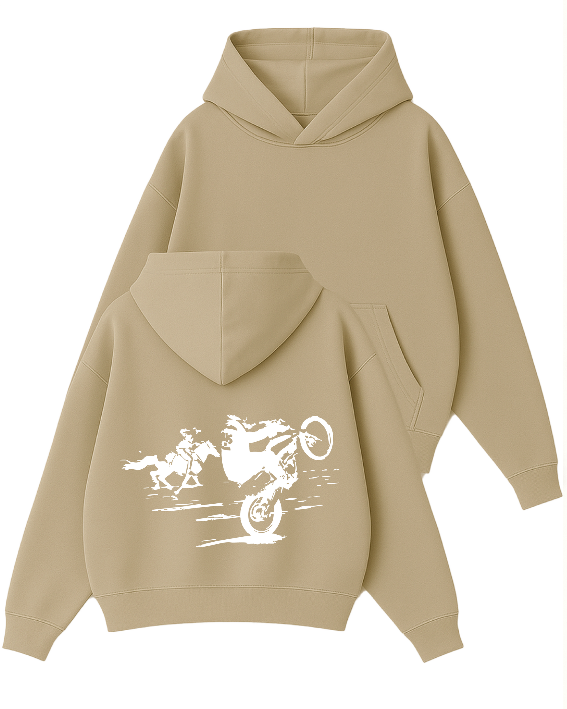 Run Wild - Boxy Fit Kapüşonlu Sweatshirt