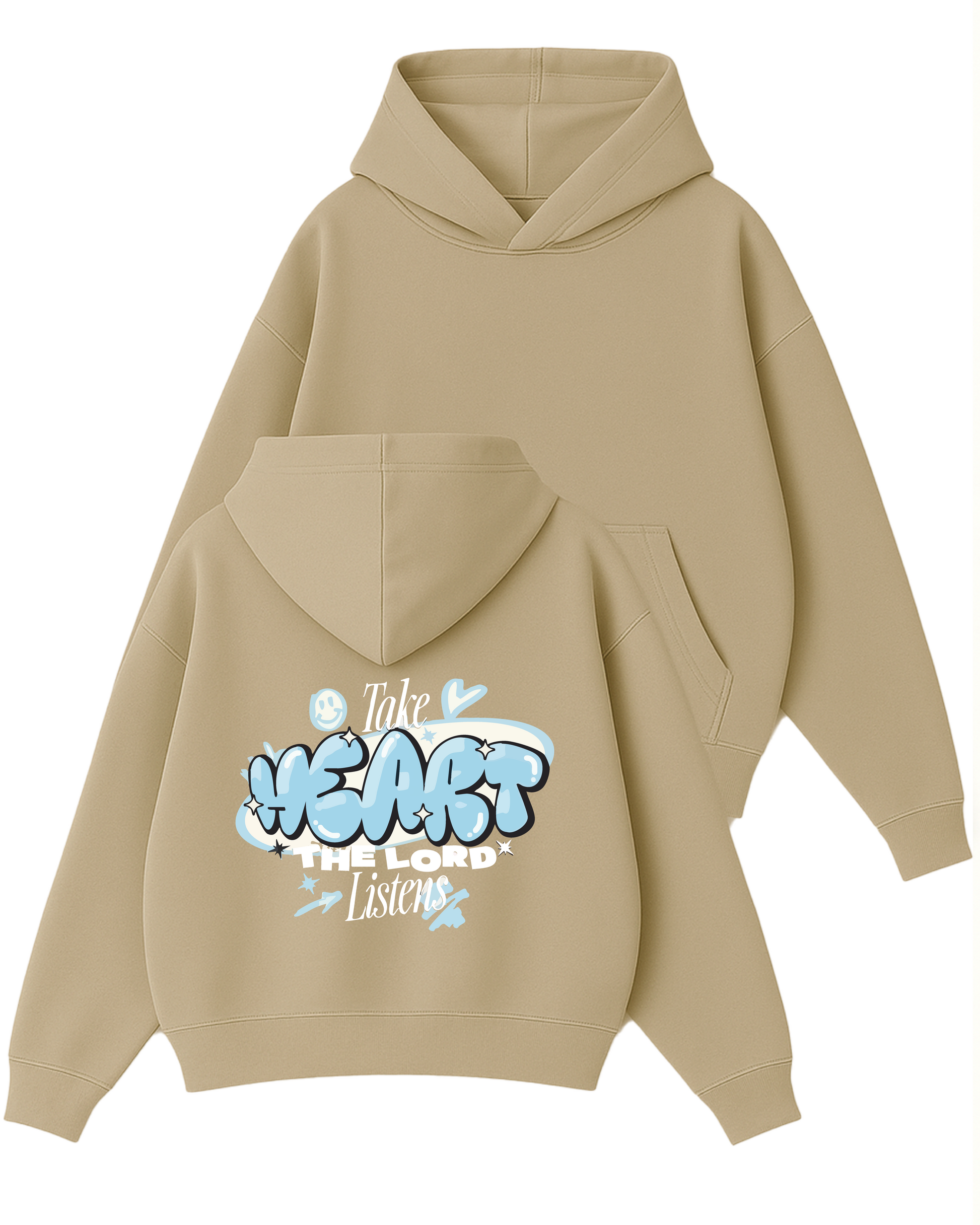 Take Heart - Boxy Fit Kapüşonlu Sweatshirt