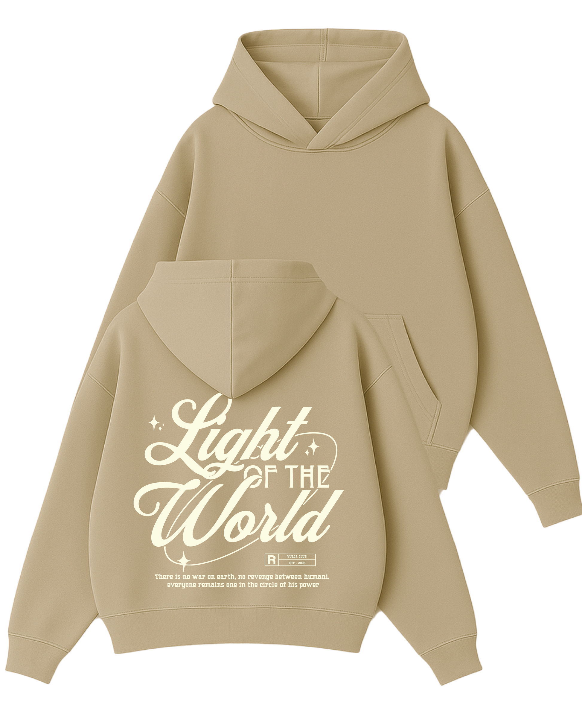 Light Of The World - Boxy Fit Kapüşonlu Sweatshirt