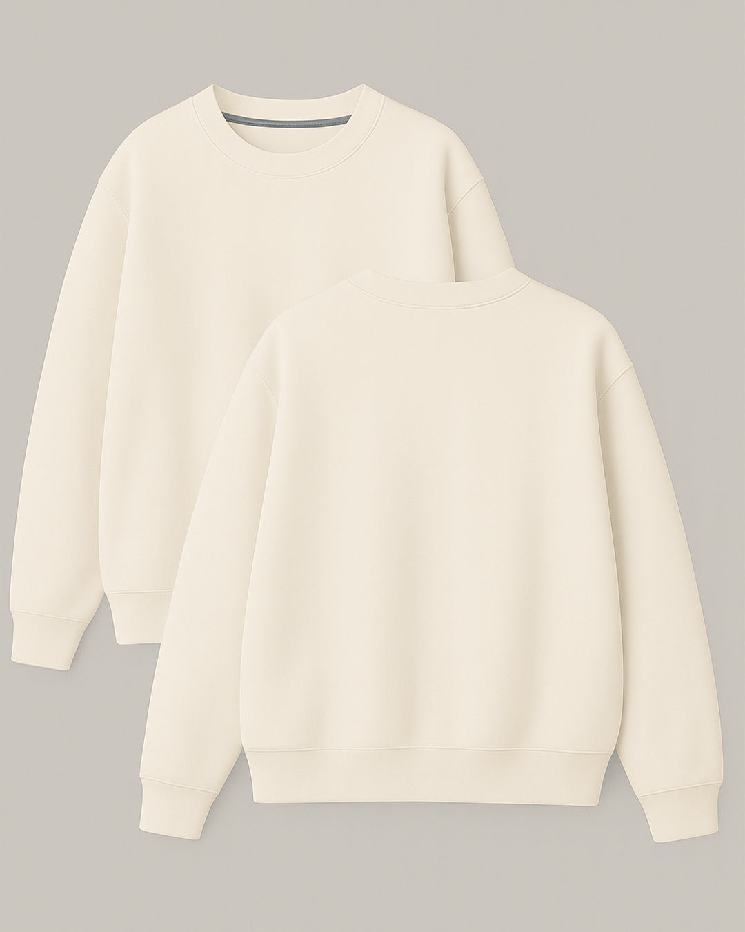 Basic Collocation Sweatshirt - Beyaz