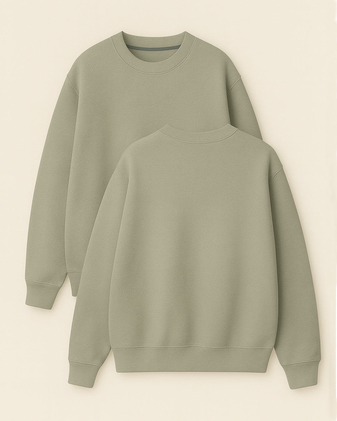 Basic Collocation Sweatshirt - Haki
