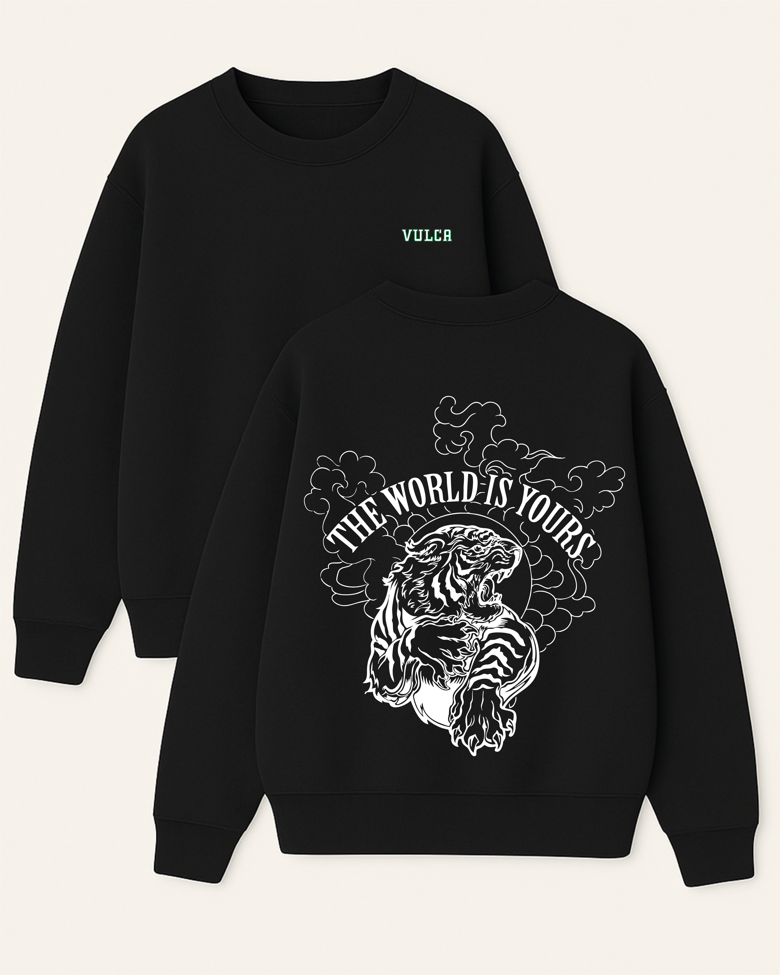 The World Is Yours - Boxy Fit Bisiklet Yaka Sweatshirt