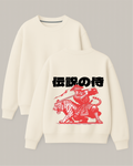 Legendary Samurai - Boxy Fit Bisiklet Yaka Sweatshirt