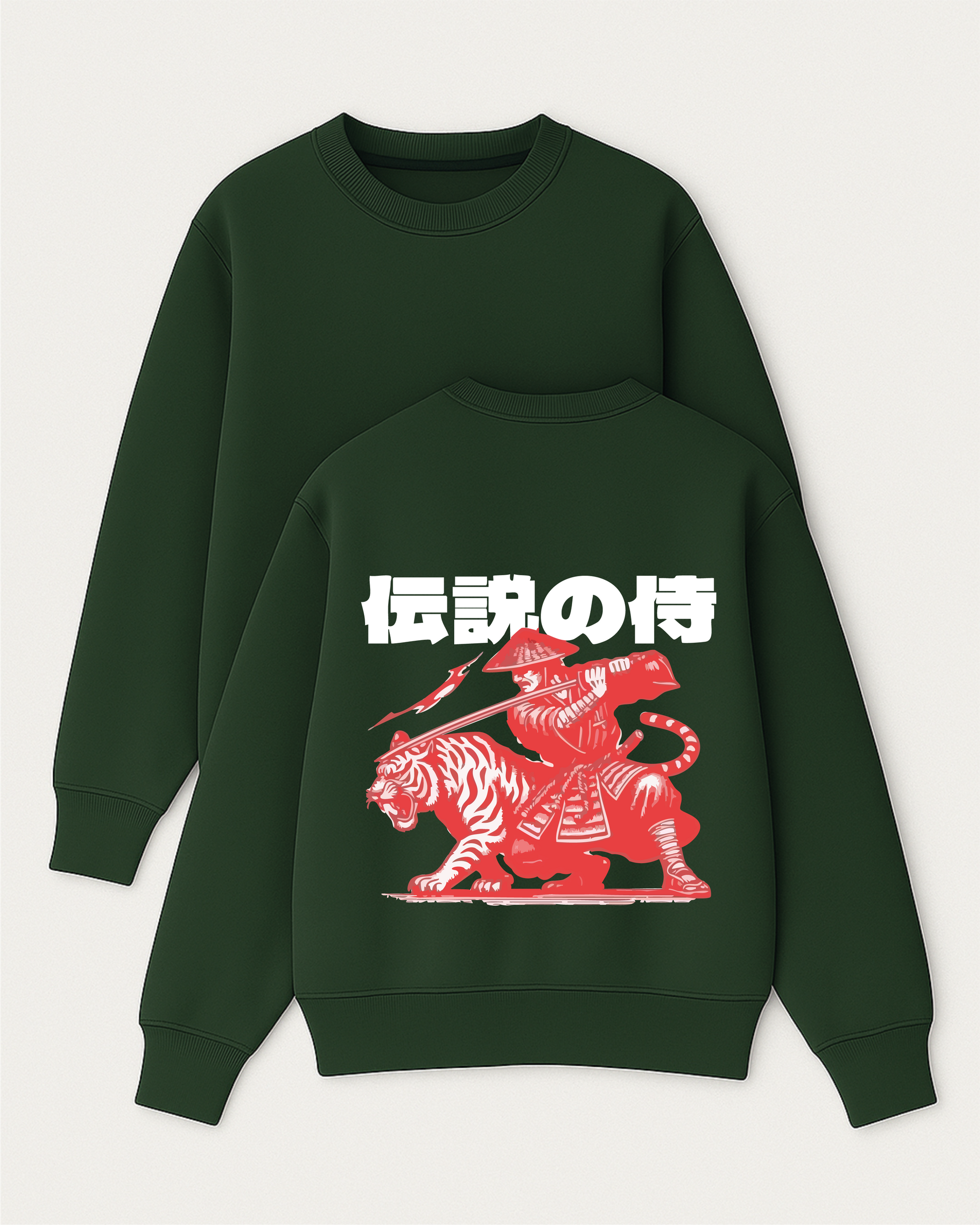 Legendary Samurai - Boxy Fit Bisiklet Yaka Sweatshirt