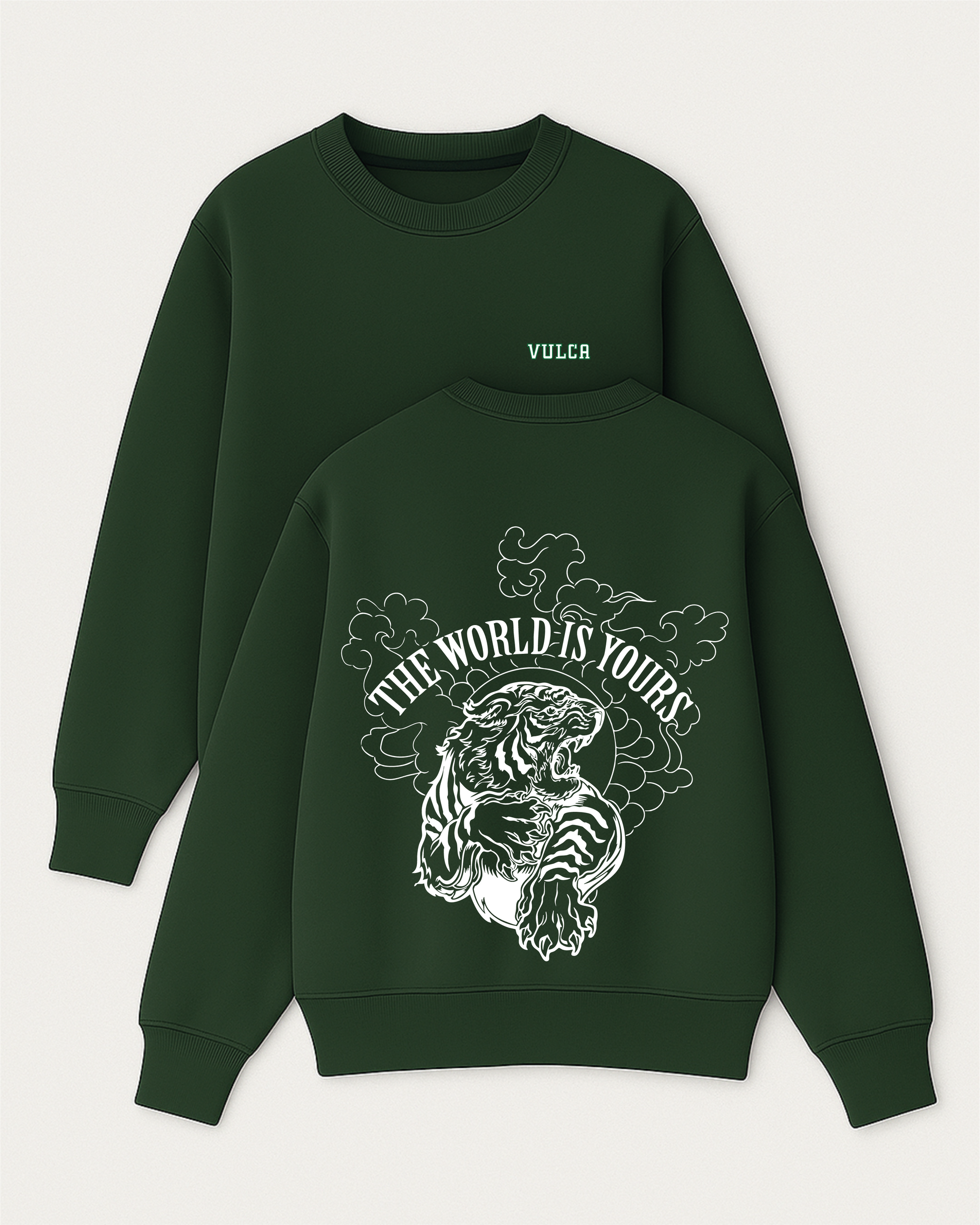 The World Is Yours - Boxy Fit Bisiklet Yaka Sweatshirt